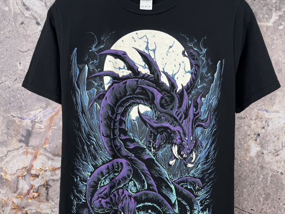 Gildan Hard Times Hydra Dragon Graphic T-Shirt Mythical Creature Size US M / EU 48-50 / 2 - 3 Thumbnail