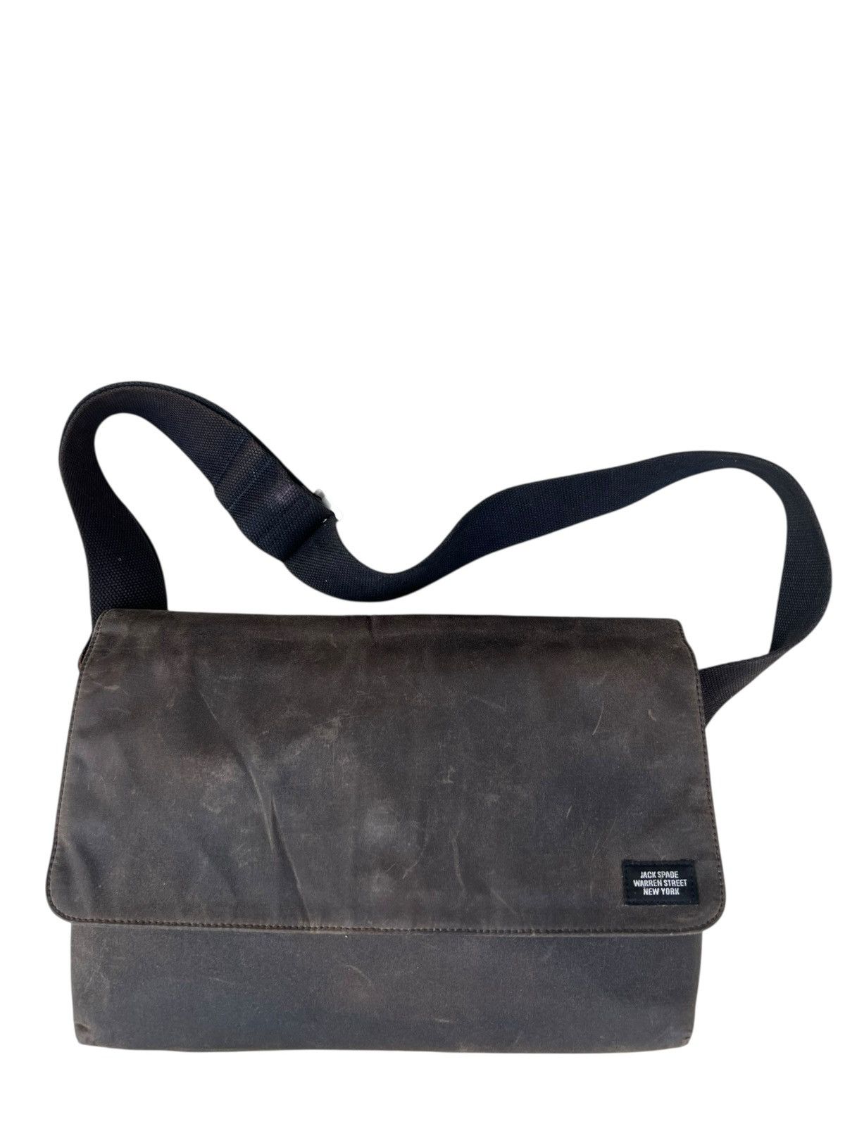 Jack Spade Jack Spade USA Patina Waxed Cotton Canvas Messenger Bag Size ONE SIZE - 1 Thumbnail