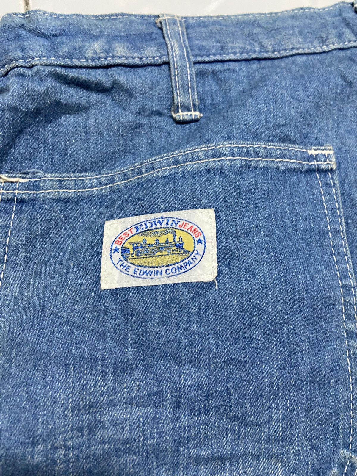 Edwin × Japanese Brand × Vintage Rare Vintage 90s Edwin Carpenter Stonewash Blue Jeans Size US 32 / EU 48 - 7 Thumbnail