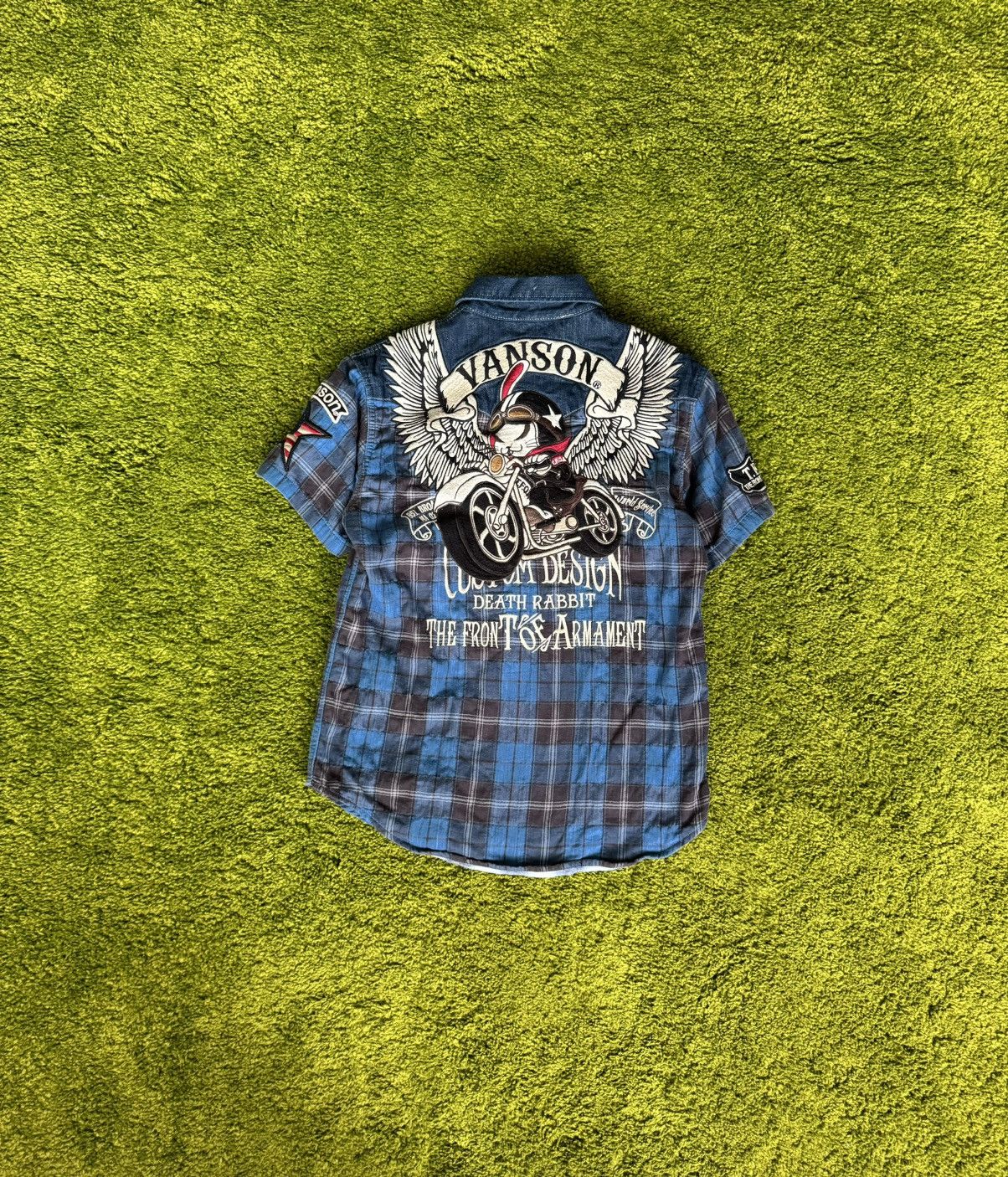 Designer × Vanson Leathers Vanson Leathers knit logo biker shirt Size US S / EU 44-46 / 1 - 1 Thumbnail