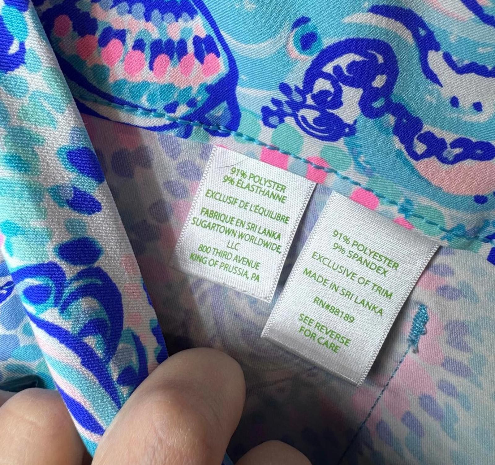 Designer Lilly Pulitzer Women's Bright Floral Print Shorts Size 30" / US 8 / IT 44 - 4 Thumbnail