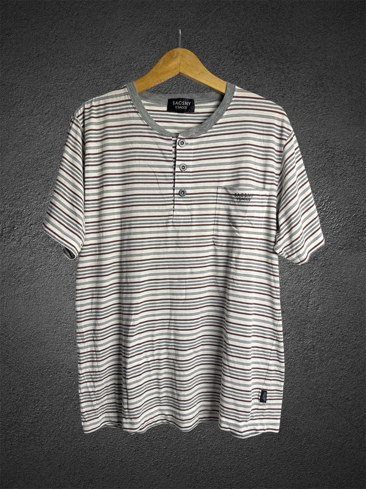 Yohji Yamamoto Yohji Yamamoto Stripe Tees Size US L / EU 52-54 / 3 - 1 Thumbnail