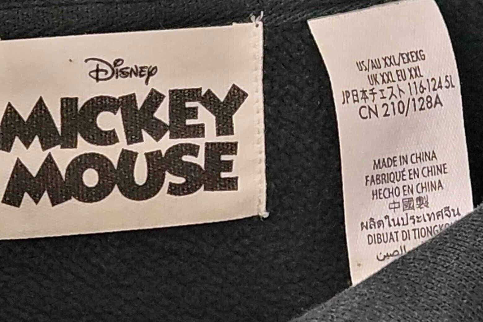 Disney Vintage Mickey Mouse Black Hoodie Size US 40 / EU 56 - 2 Thumbnail