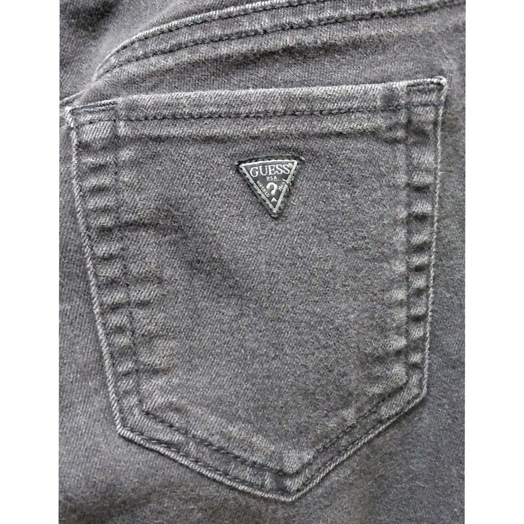Guess Guess Sarah Fit Mid Rise Skinny Jeans Black Solid Denim Size 26 Womens Size 26" / US 2 / IT 38 - 3 Thumbnail