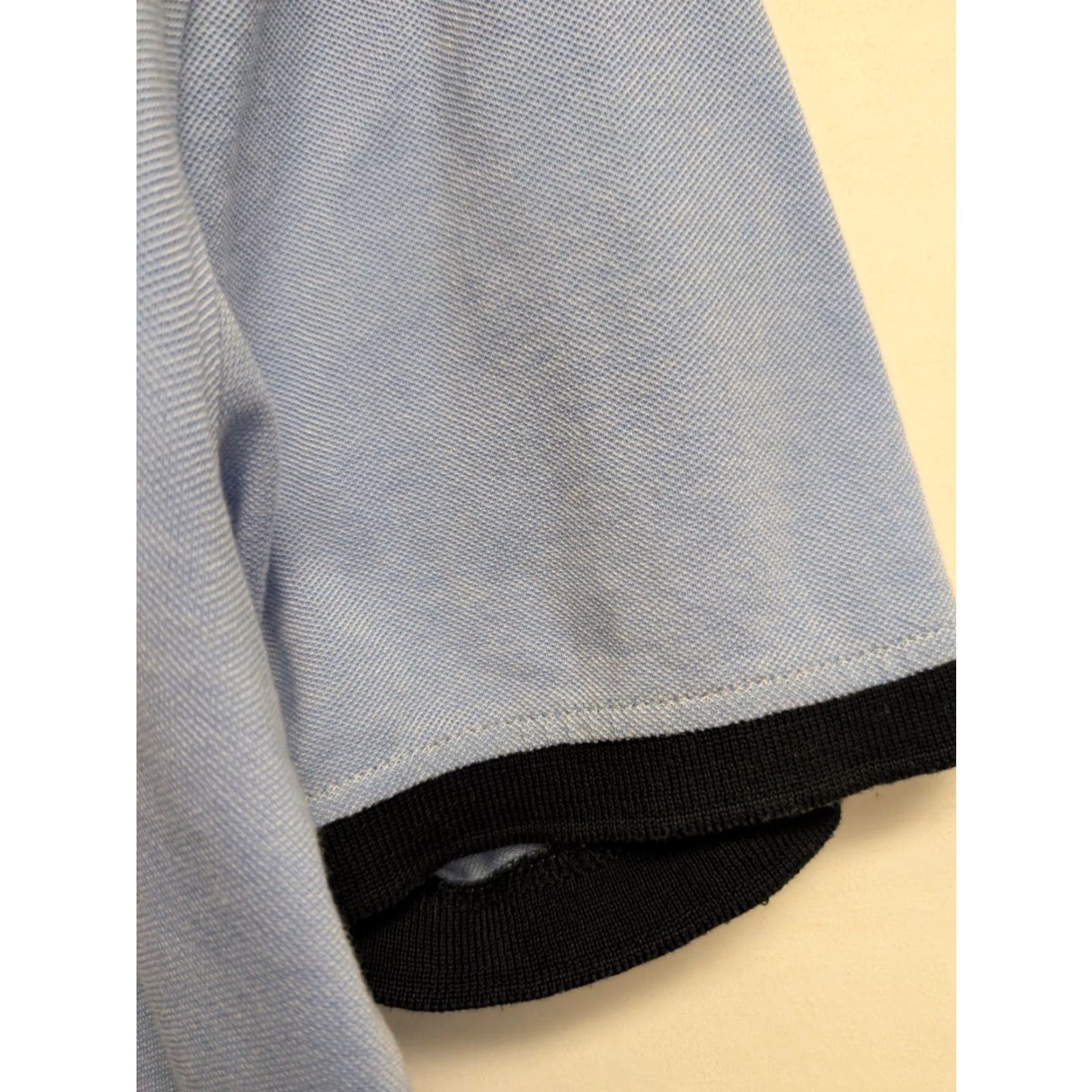 Frescobol Carioca Frescobol Carioca Polo Sweater Shirt Short Sleeve V-Neck Button Up Cotton Knit Blue Navy Trim XL Mens Size US XL / EU 56 / 4 - 3 Thumbnail