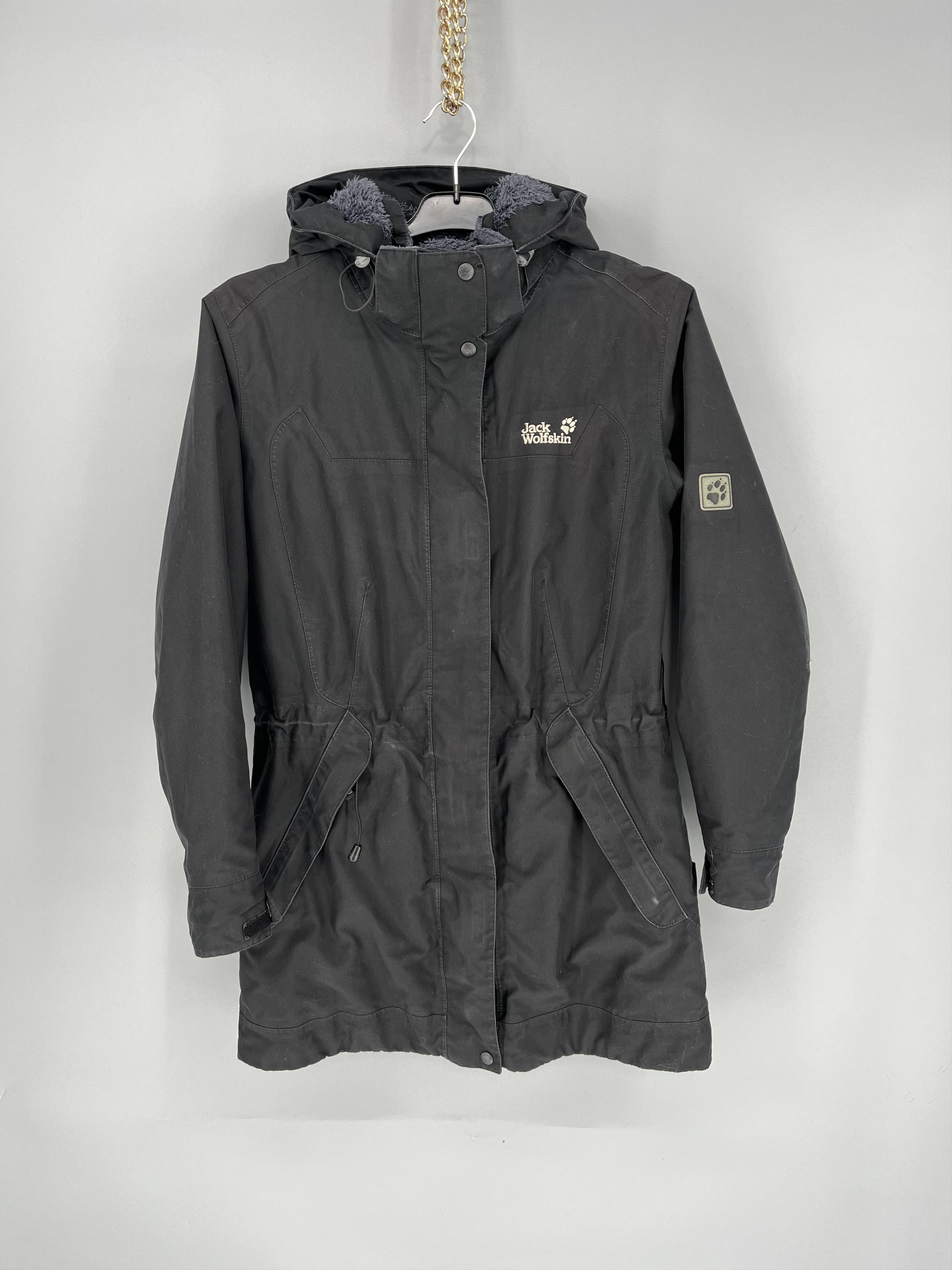 Jack Wolfskin Texapore Jacket S Windproof Hooded Coat Zip Up Waistcoat Top Size M / US 6-8 / IT 42-44 - 1 Thumbnail