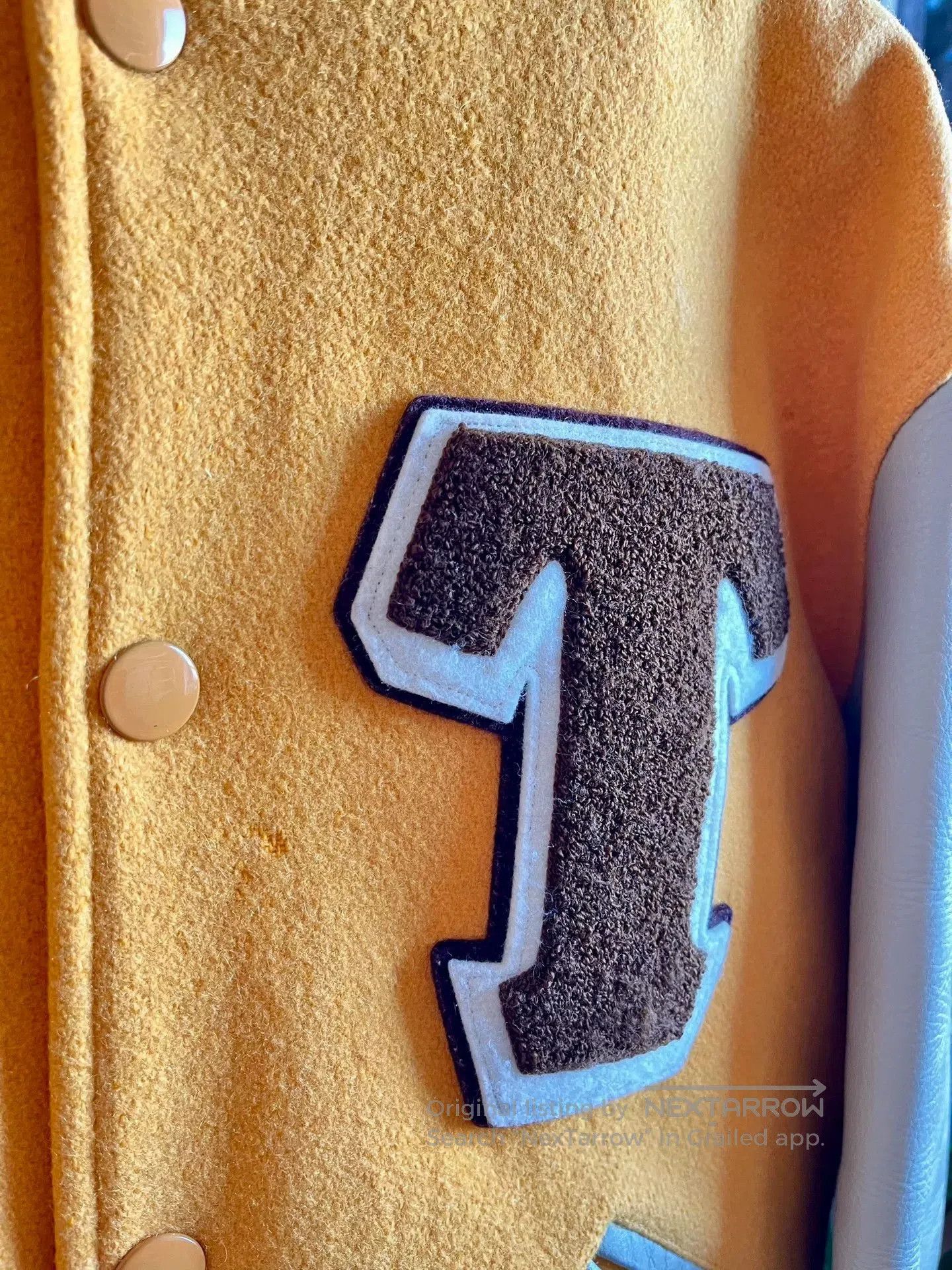 Other Leather Sleeve Baseball Jacket. Size US M / EU 48-50 / 2 - 2 Thumbnail