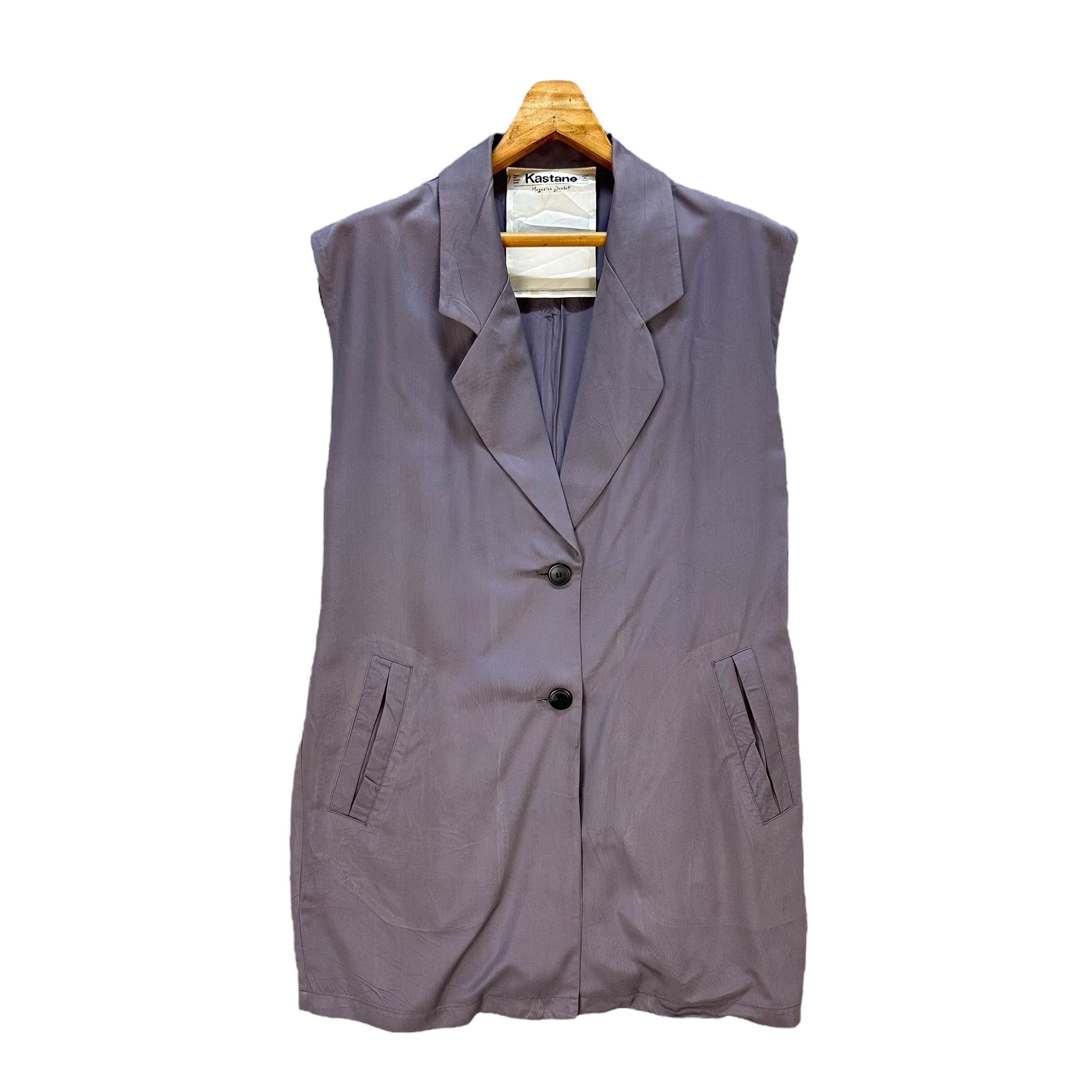 KASTANE Magazine Jacket Sleeveless Belted Suit #A77-1878