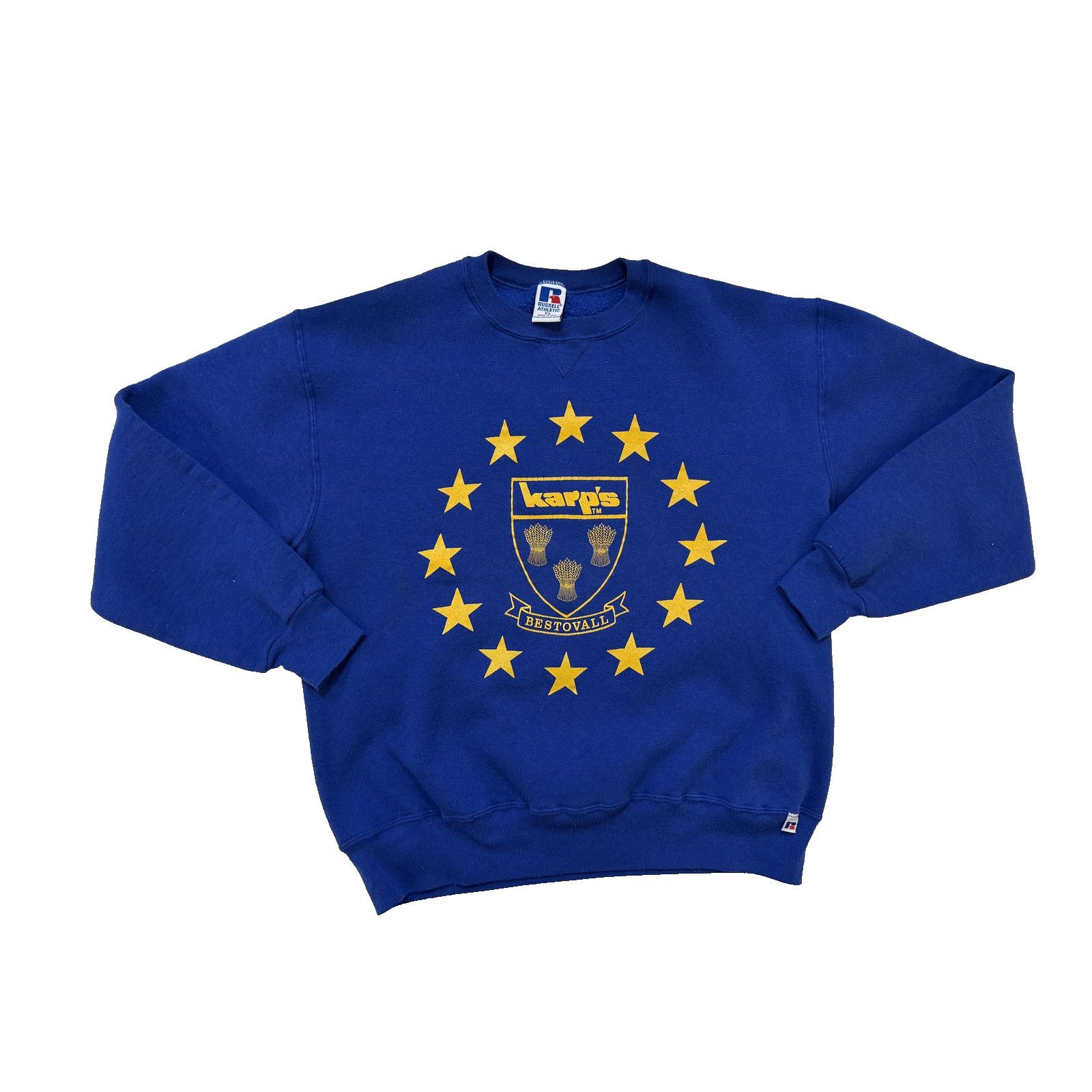 Russell Athletic Vintage Russell Athletic Sweatshirt Mens LG Blue USA 90s Size US L / EU 52-54 / 3 - 1 Thumbnail
