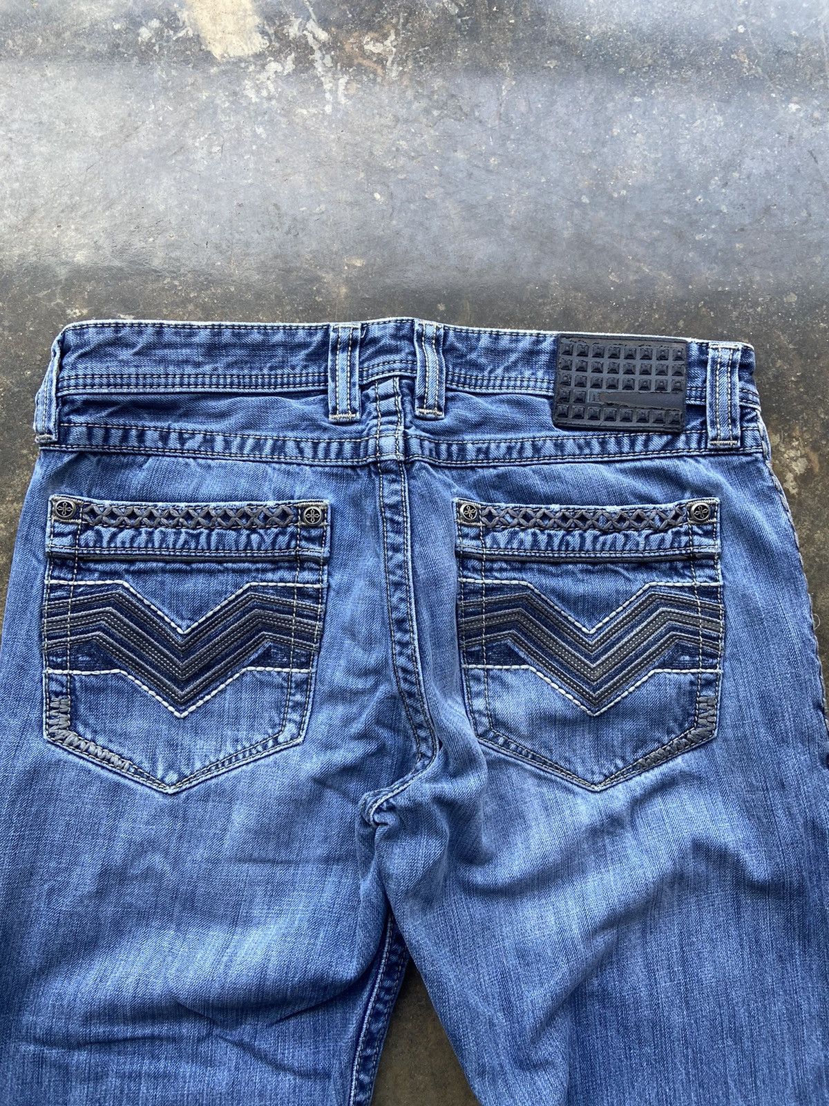 Affliction × Vintage Crazy Vintage Affliction Brand Blue Jeans 32x30 Size US 32 / EU 48 - 2 Thumbnail