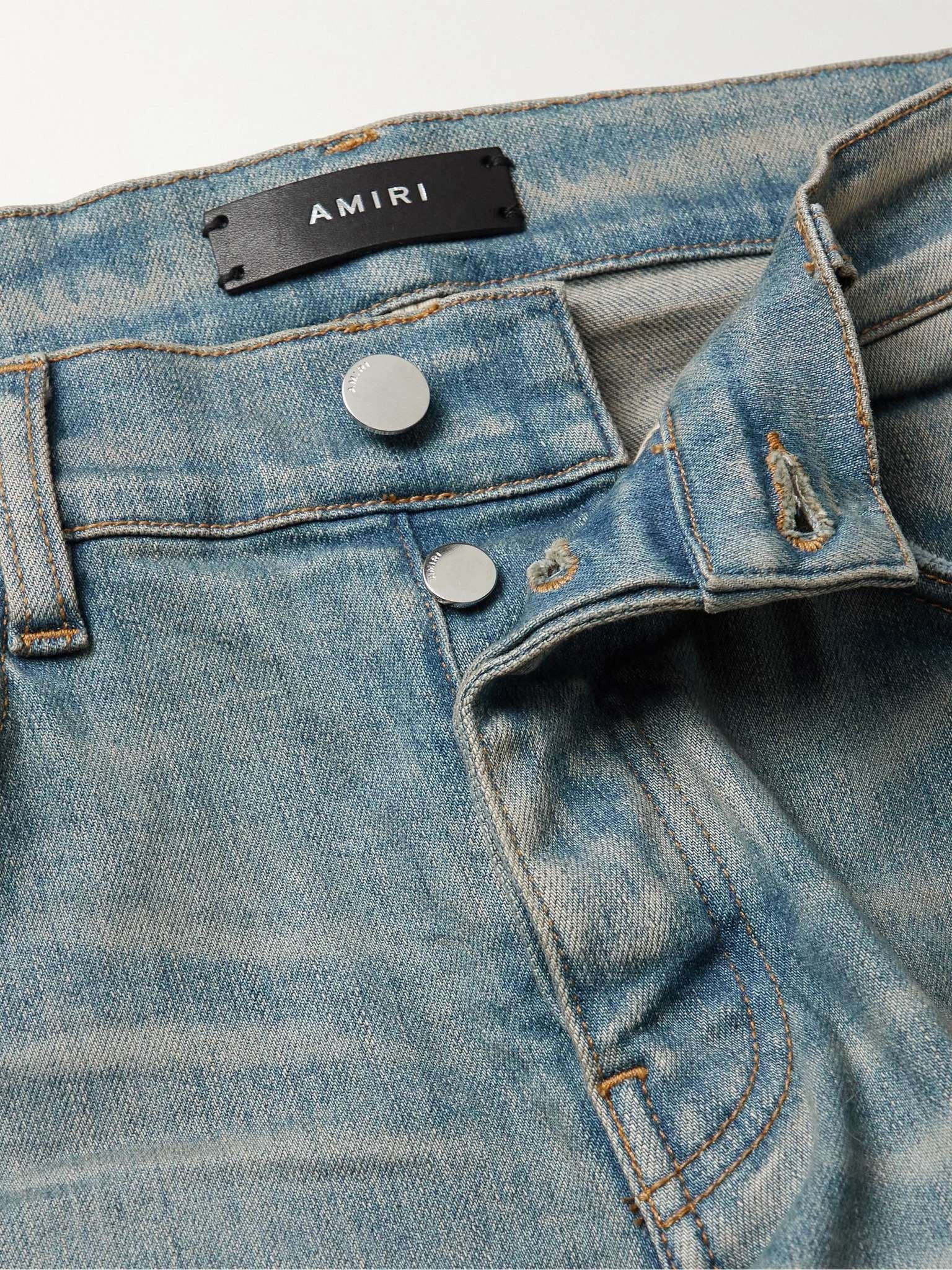 Amiri o1mle0925 Core Applique Jeans in Clay Indigo Size US 29 - 3 Thumbnail