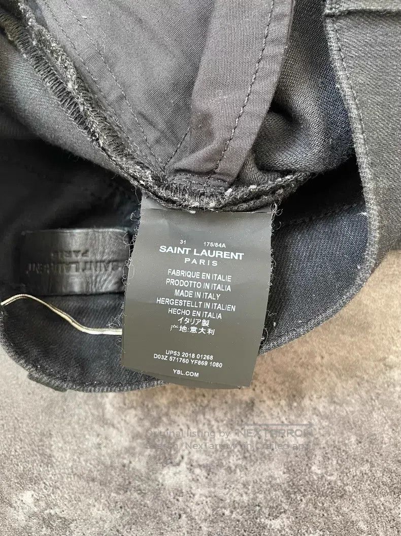 Saint Laurent Paris Saint Laurent Paris Frayed denim jeans Size US 31 - 6 Thumbnail