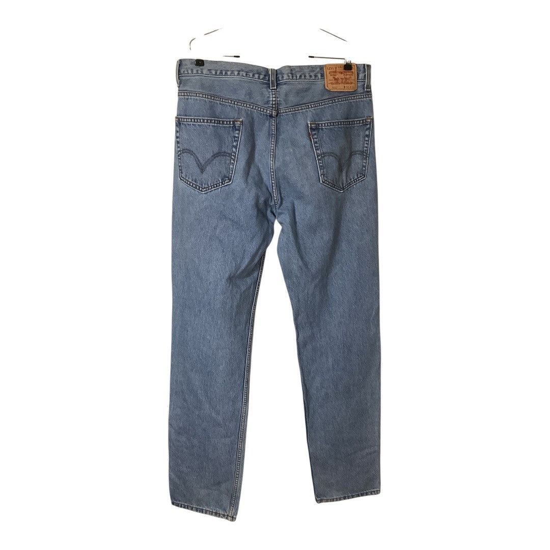 Levi's Levi's 550 Relaxed Fit Light Wash Denim Jeans Y2K Black Batw Size US 36 / EU 52 - 2 Thumbnail