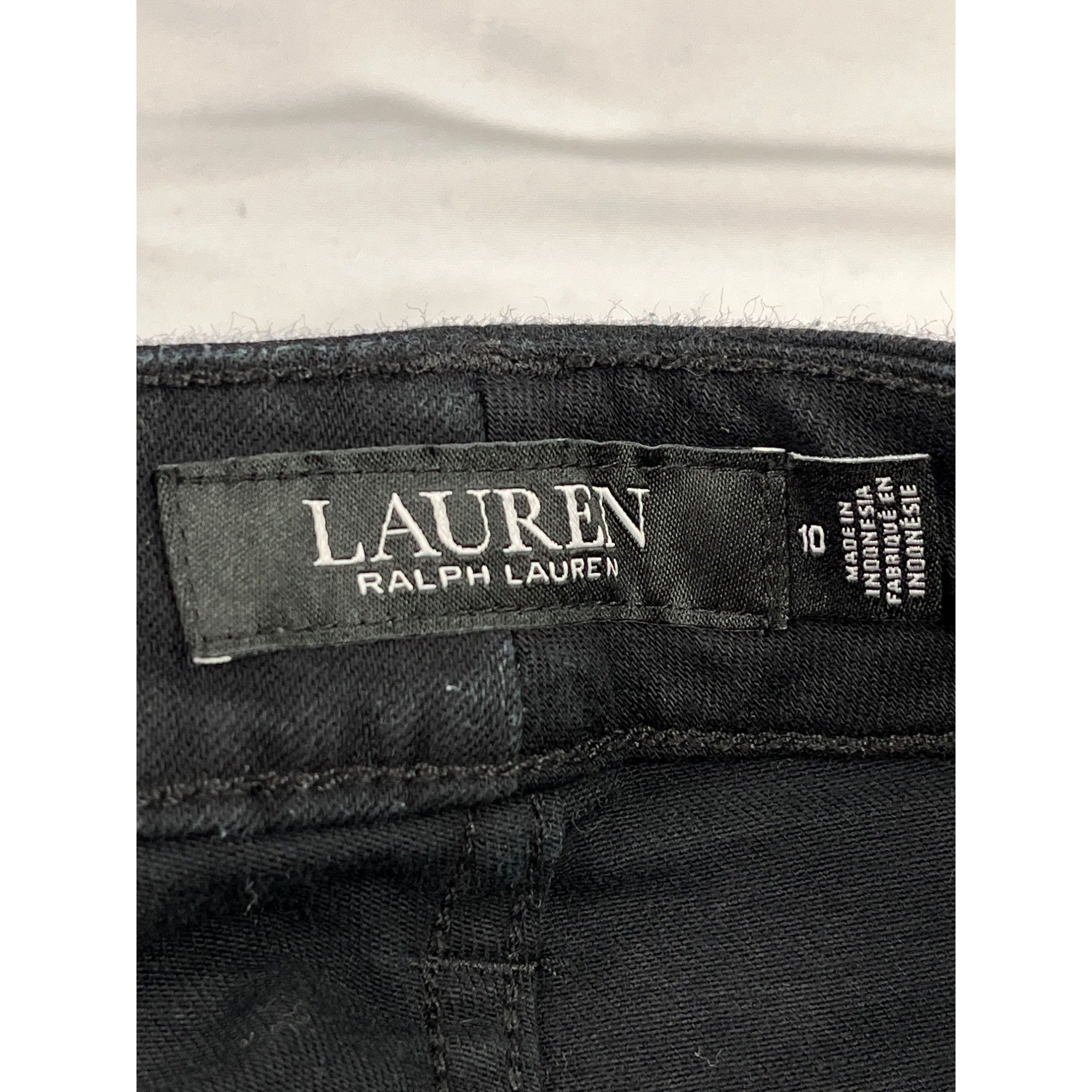 Lauren Ralph Lauren Lauren Ralph Lauren SKU 7886 Womens Black Straight Leg Pants Size 32" / US 10 / IT 46 - 12 Thumbnail