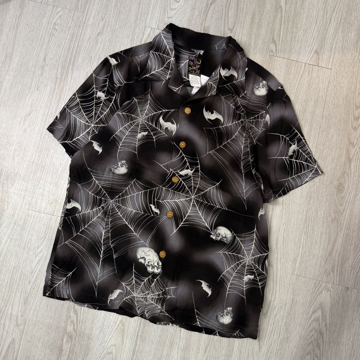 Japanese Brand Oniwa soto rayon button shirt hawaiian skeleton Size US L / EU 52-54 / 3 - 2 Thumbnail