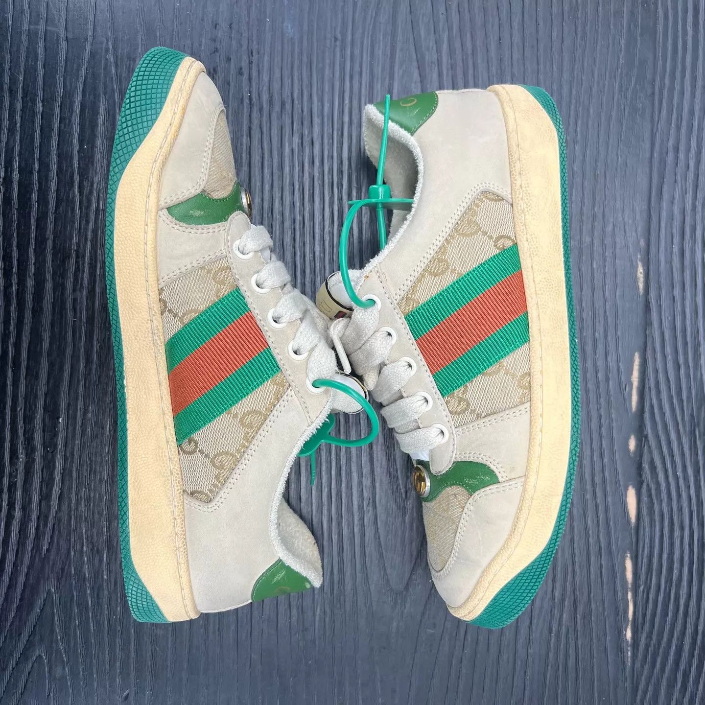 Gucci Gucci Rhyton Gray Green Size 36 Box included Size US 5.5 / IT 35.5 - 2 Thumbnail
