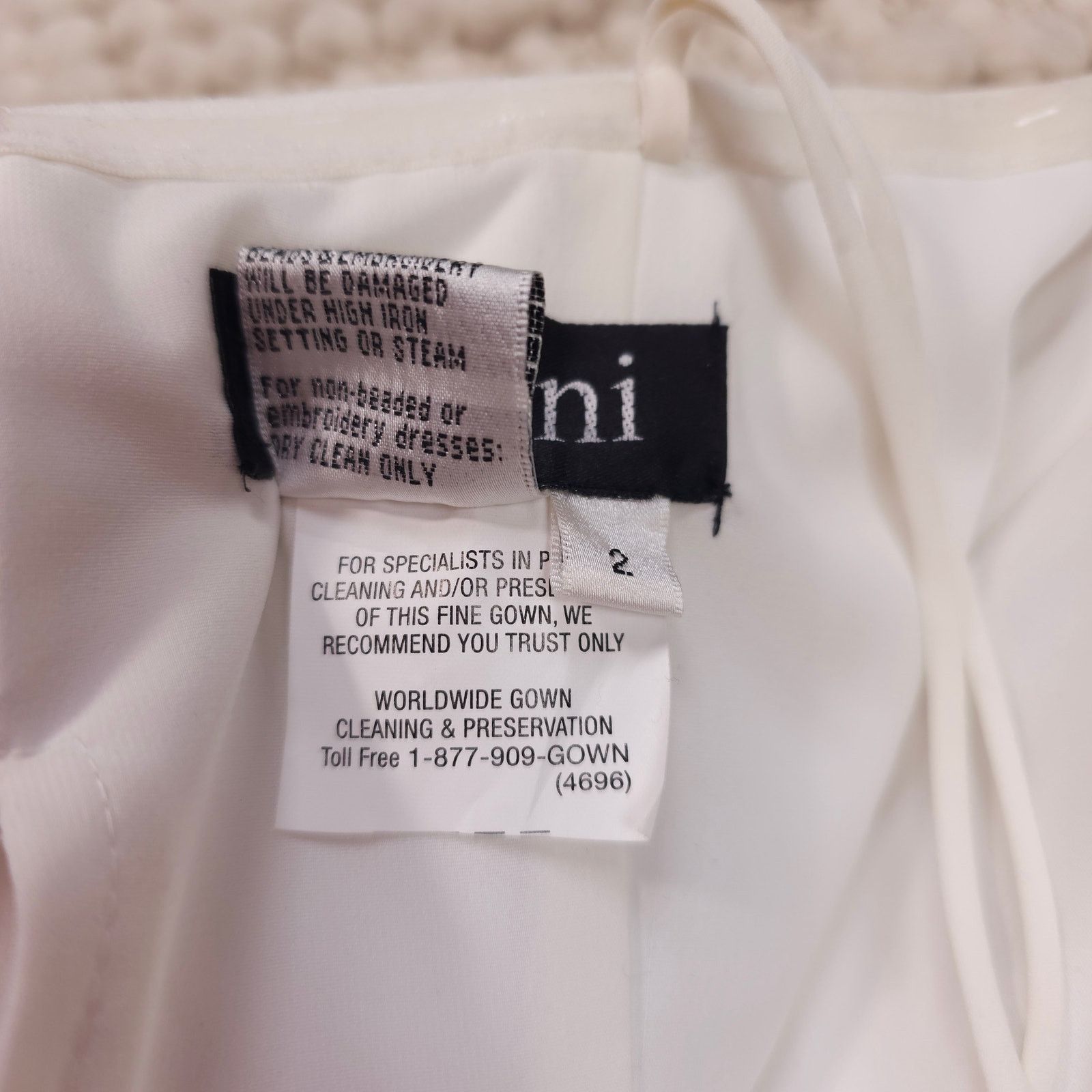 Other Jovani 100% Silk Strapless Mini Bubble Dress White Sz 2 Size XS / US 0-2 / IT 36-38 - 9 Thumbnail