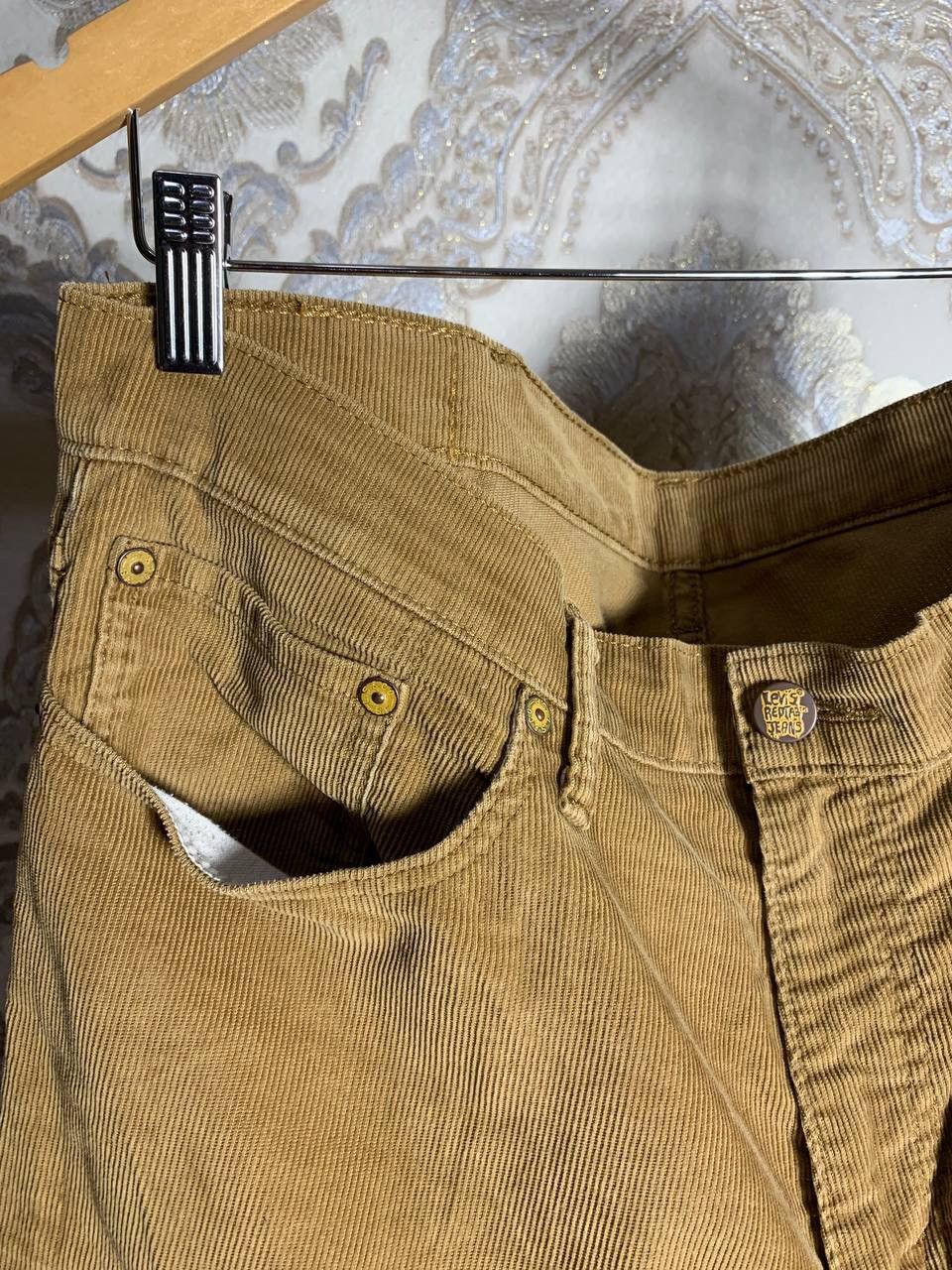 Levi's Vintage Clothing VERY RARE LEVIS 514 VELVET DENIM JEANS DESIGNER RETRO 90s Size US 38 / EU 54 - 4 Thumbnail