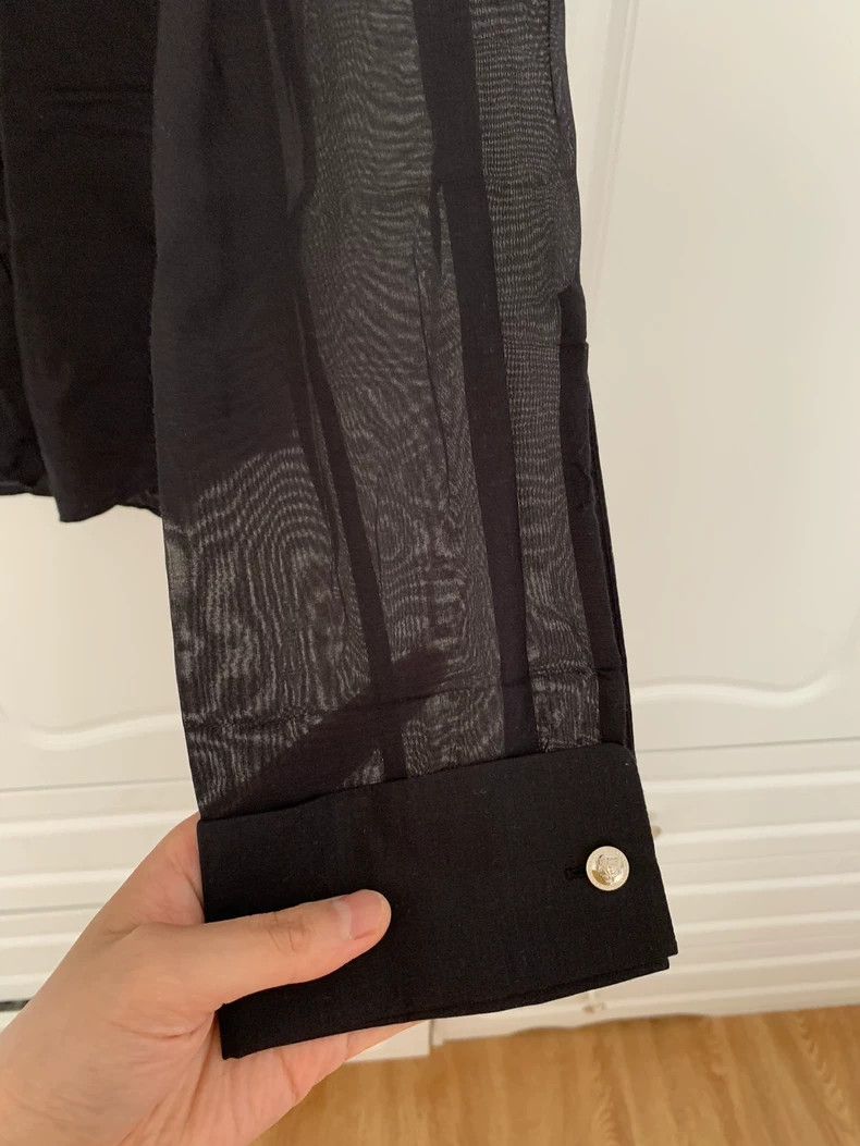 Versace Versace Silk shirt with black fungus Size XS / US 0-2 / IT 36-38 - 5 Thumbnail
