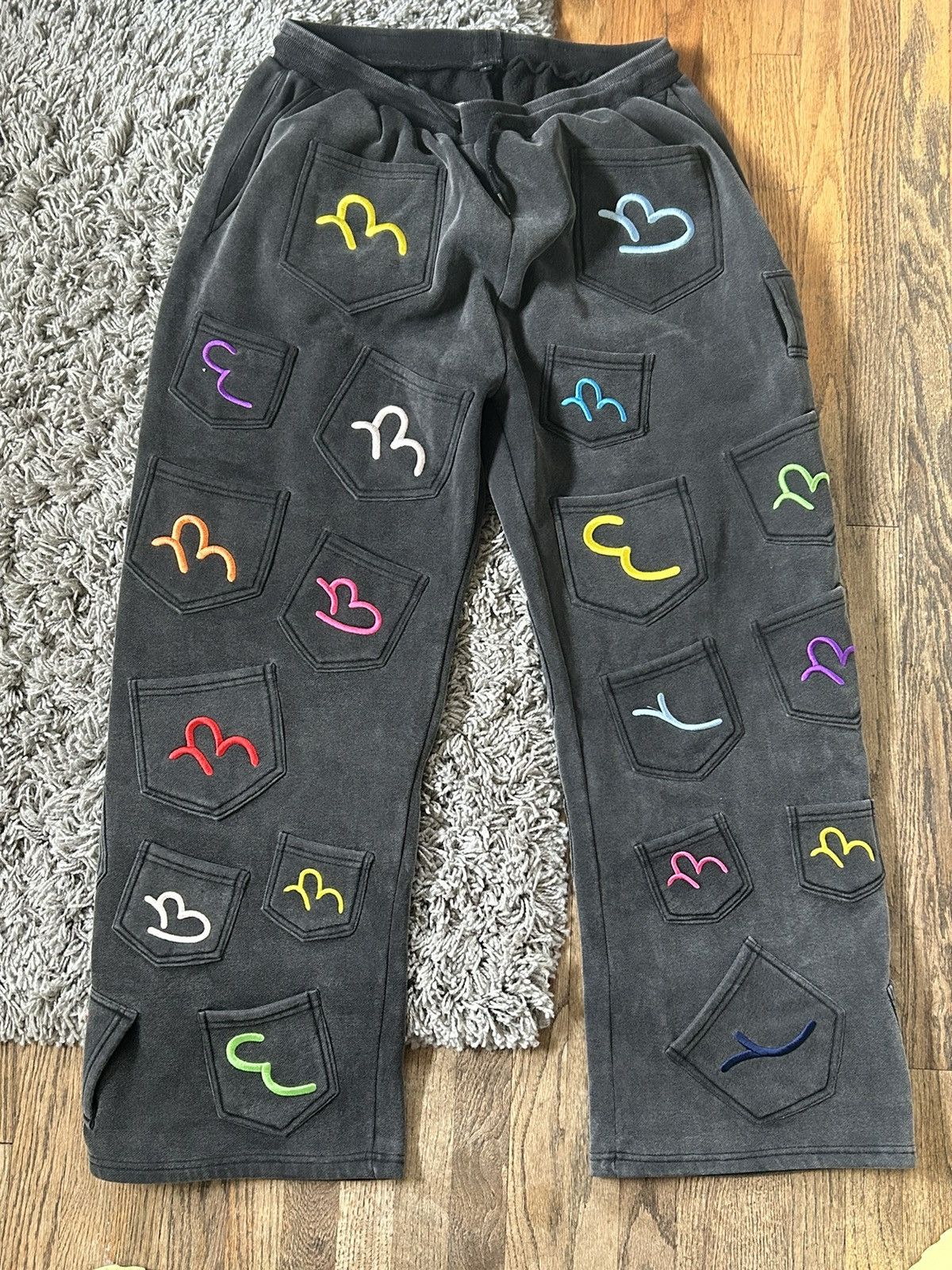 image of The Gv Gallery R Berry Sweatpants in Black, Men's (Size 36)