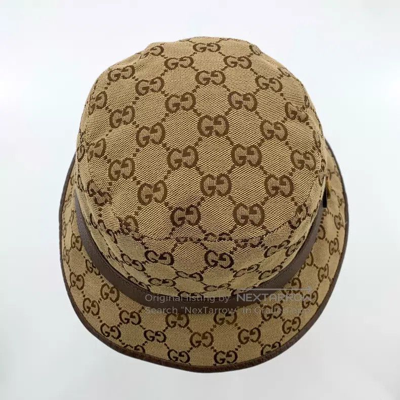 Gucci Gucci Size M Brown logo jacquad full-print cotton casual fi Size ONE SIZE - 5 Thumbnail