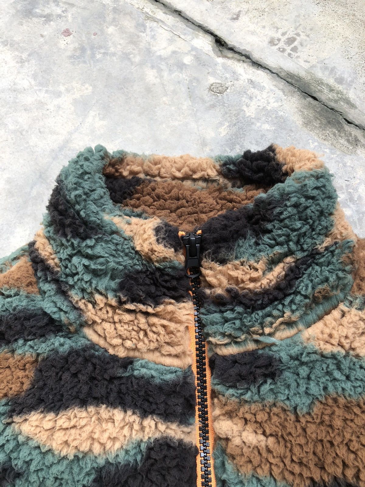 If Six Was Nine × Japanese Brand H&m Japanese Brand Camo Sherpa Fullzipper Jacket Size US M / EU 48-50 / 2 - 6 Thumbnail