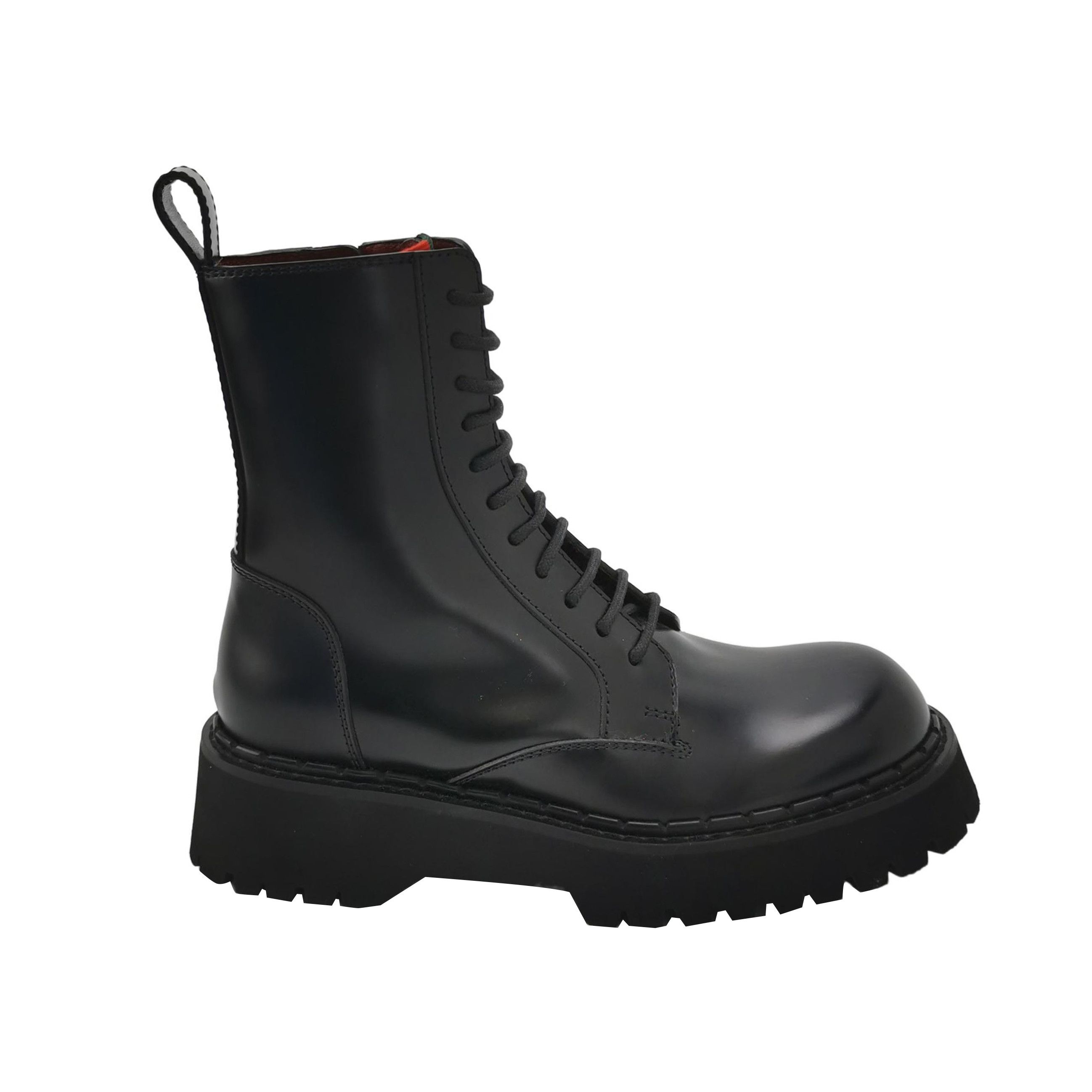 Gucci Gucci Leather Lug Sole Lace-Up Boots 39 Size US 6 / EU 39 - 1 Thumbnail
