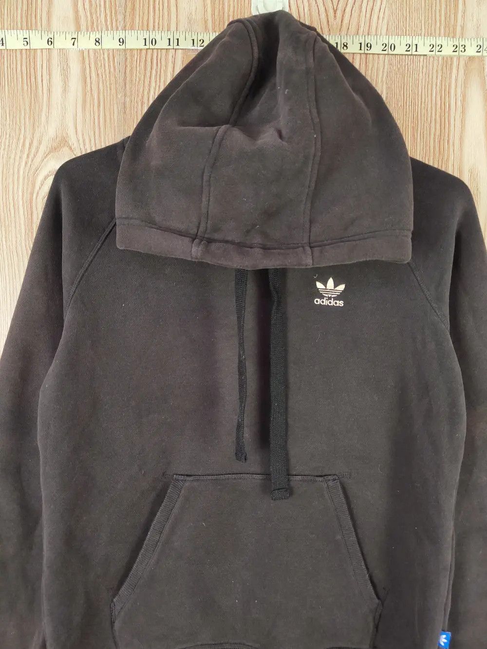 Adidas DL Adidas vintage Black Faded Hoodie Sweatshirts #W252 Size US XS / EU 42 / 0 - 9 Thumbnail