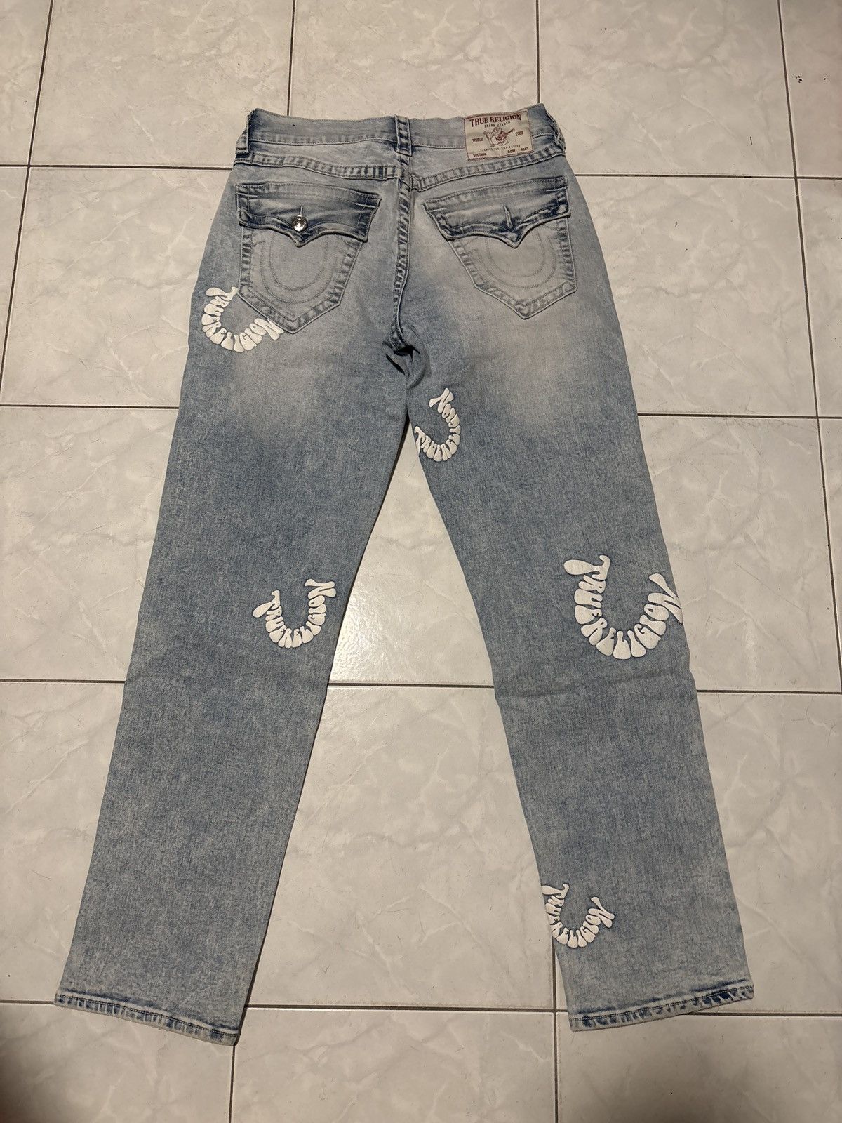 True Religion × Vintage True Religion puff print baggy jeans Size US 28 / EU 44 - 3 Thumbnail