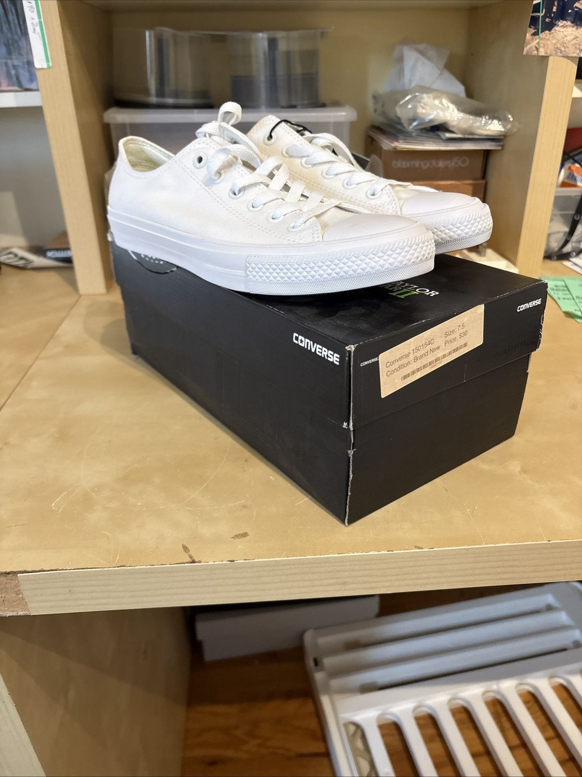 Converse Converse Chuck Taylor II OX White Men’s 7.5 Authentic Size US 7.5 / EU 40-41 - 1 Thumbnail