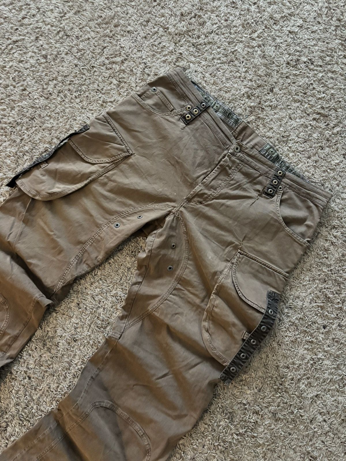 Dolce & Gabbana Ss03 brown dolce & gabbana cargo pants Size US 40 / EU 56 - 3 Thumbnail