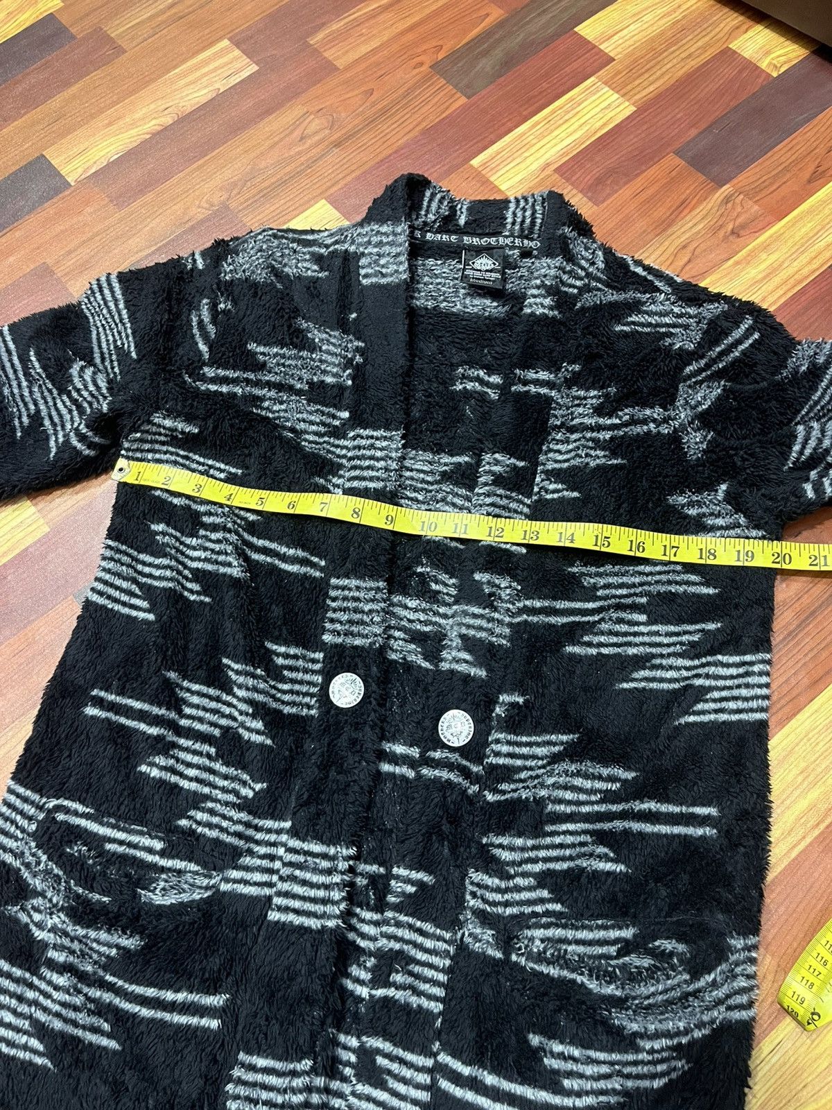 Japanese Brand MCD Mohair Style Fuzzy Cardigan Surf Streetwear Size US M / EU 48-50 / 2 - 10 Thumbnail