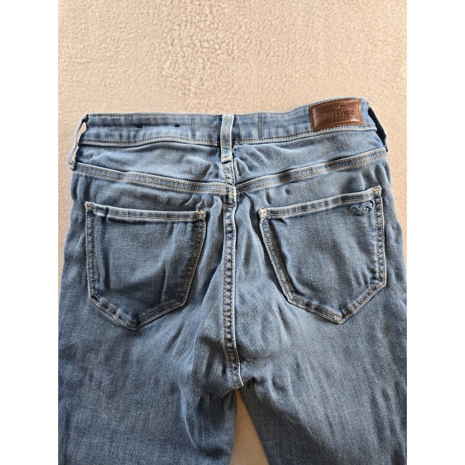Hollister Hollister Jeans Womens Sz 27 Stretch High Rise Super Skinny Size 27" / US 4 / IT 40 - 8 Thumbnail
