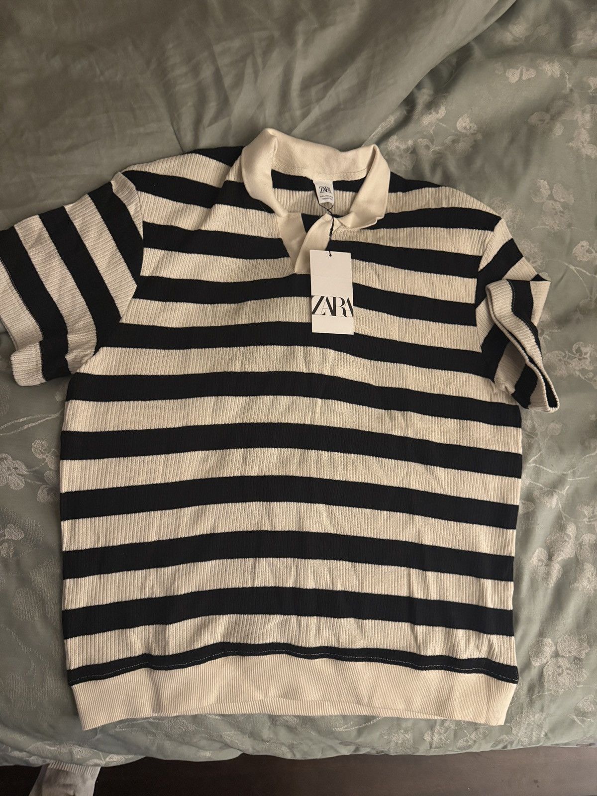 Zara Zara Striped Polo SZ L Size US L / EU 52-54 / 3 - 1 Thumbnail