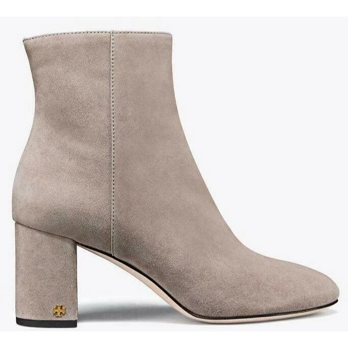 Tory Burch Tory Burch BROOKE BOOTIE Suede Dust Storm Taupe Boots Grey - Size US 8.5 / IT 38.5 - 1 Thumbnail