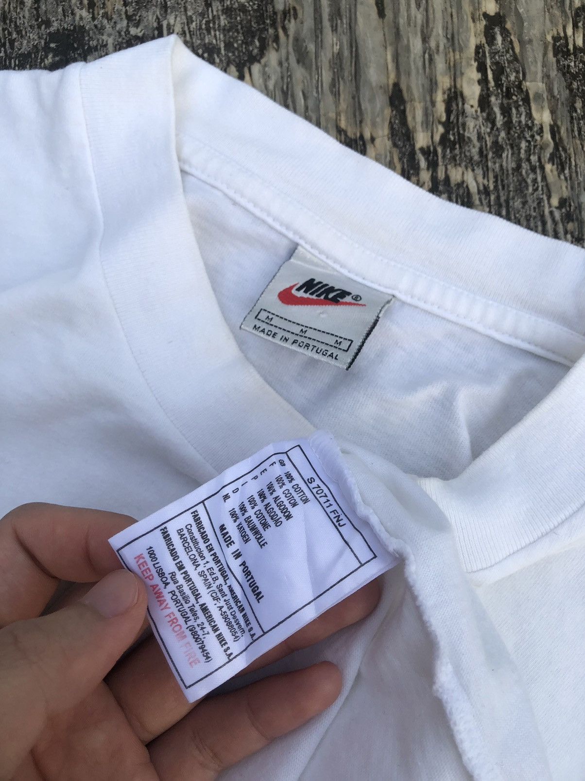 Nike × Vintage Vintage Nike 90’s T-Shirt White Size US L / EU 52-54 / 3 - 7 Thumbnail