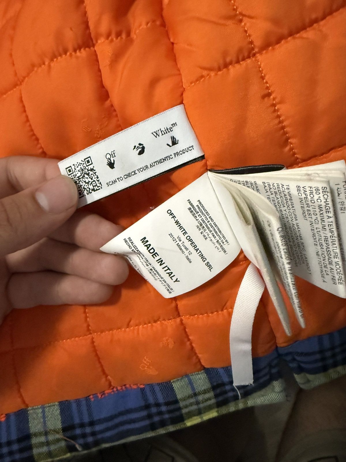Off-White Off-White Arrow Padded Flannel Dusty Blue Jacket Size US L / EU 52-54 / 3 - 5 Thumbnail