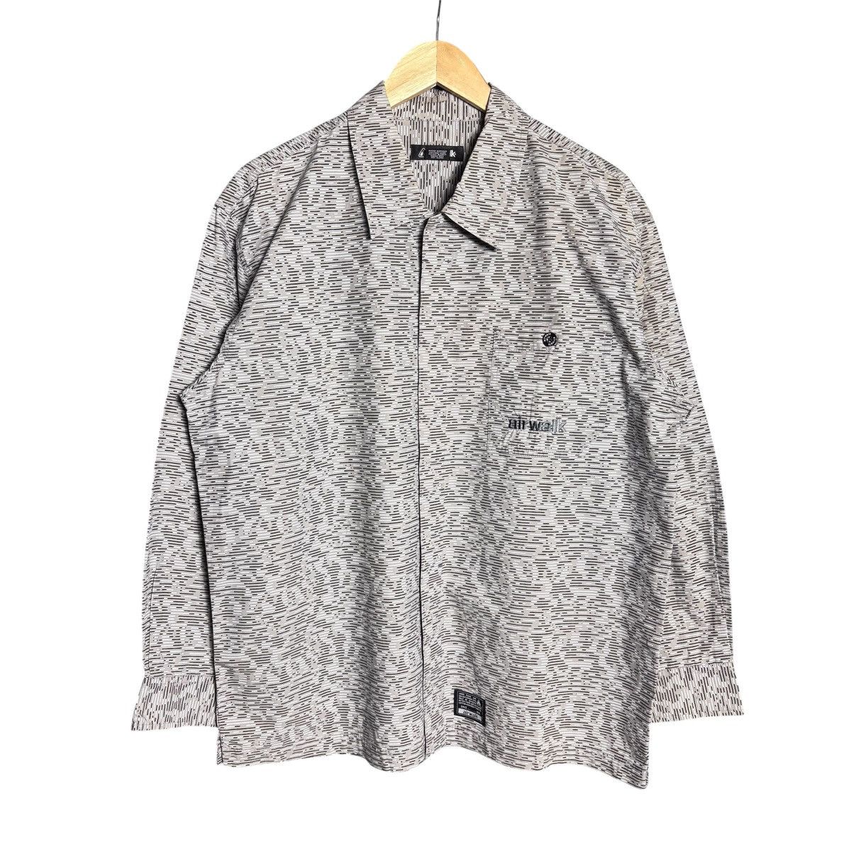 Airwalk Vintage Airwalk Skate Camo Striped Shirt Supreme Baker Krew Size US L / EU 52-54 / 3 - 1 Thumbnail