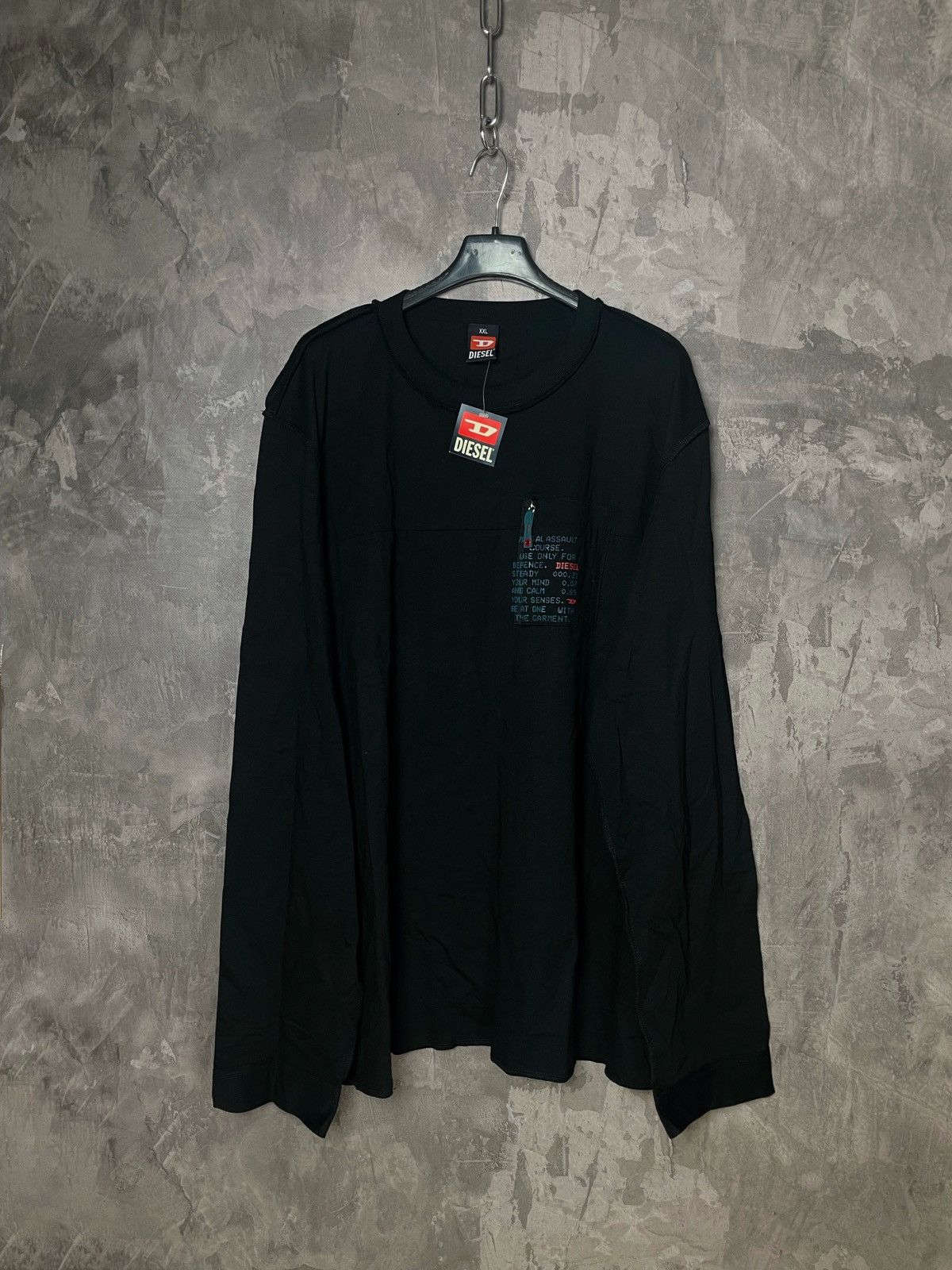 Diesel × Vintage Diesel Long Sleeve Avant Garde Streetwear Style XXL Size US XXL / EU 58 / 5 - 1 Thumbnail