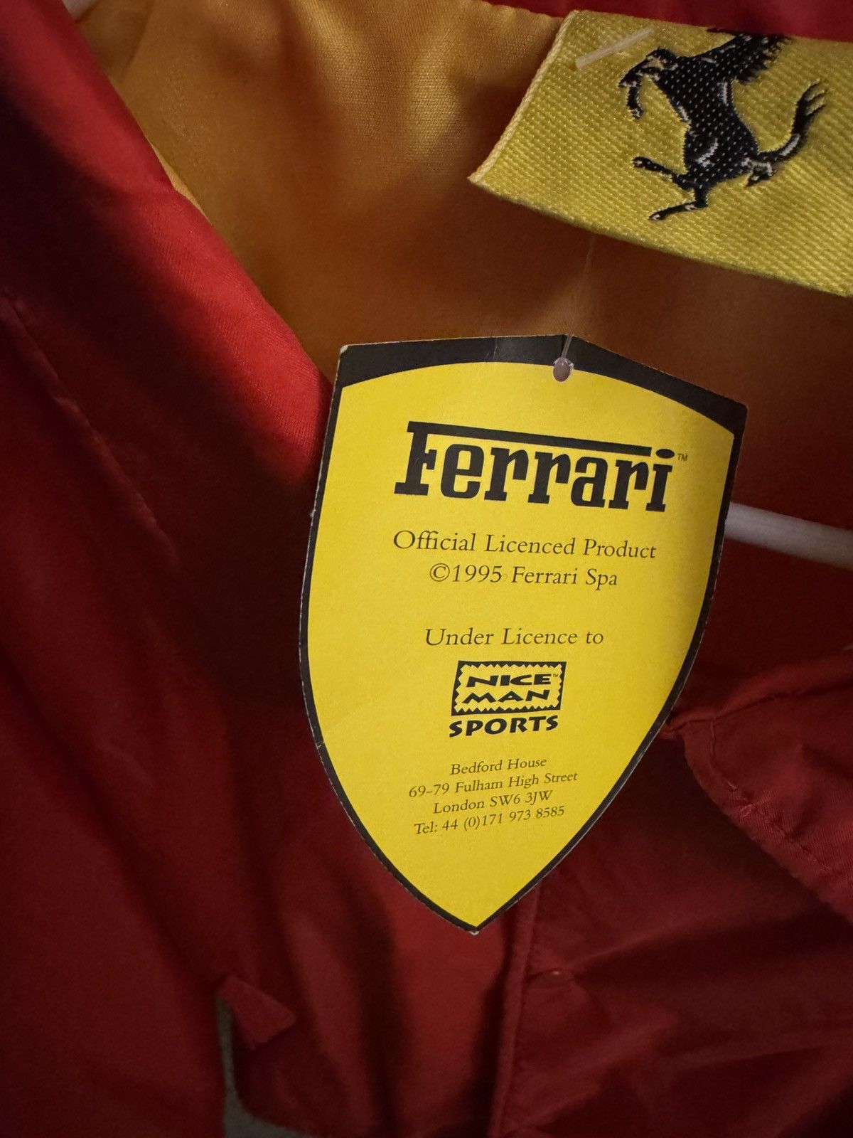 Ferrari × Vintage 1995 Ferrari Coach Jacket w/ Original Tag | Nice Man Sports Size US L / EU 52-54 / 3 - 3 Thumbnail