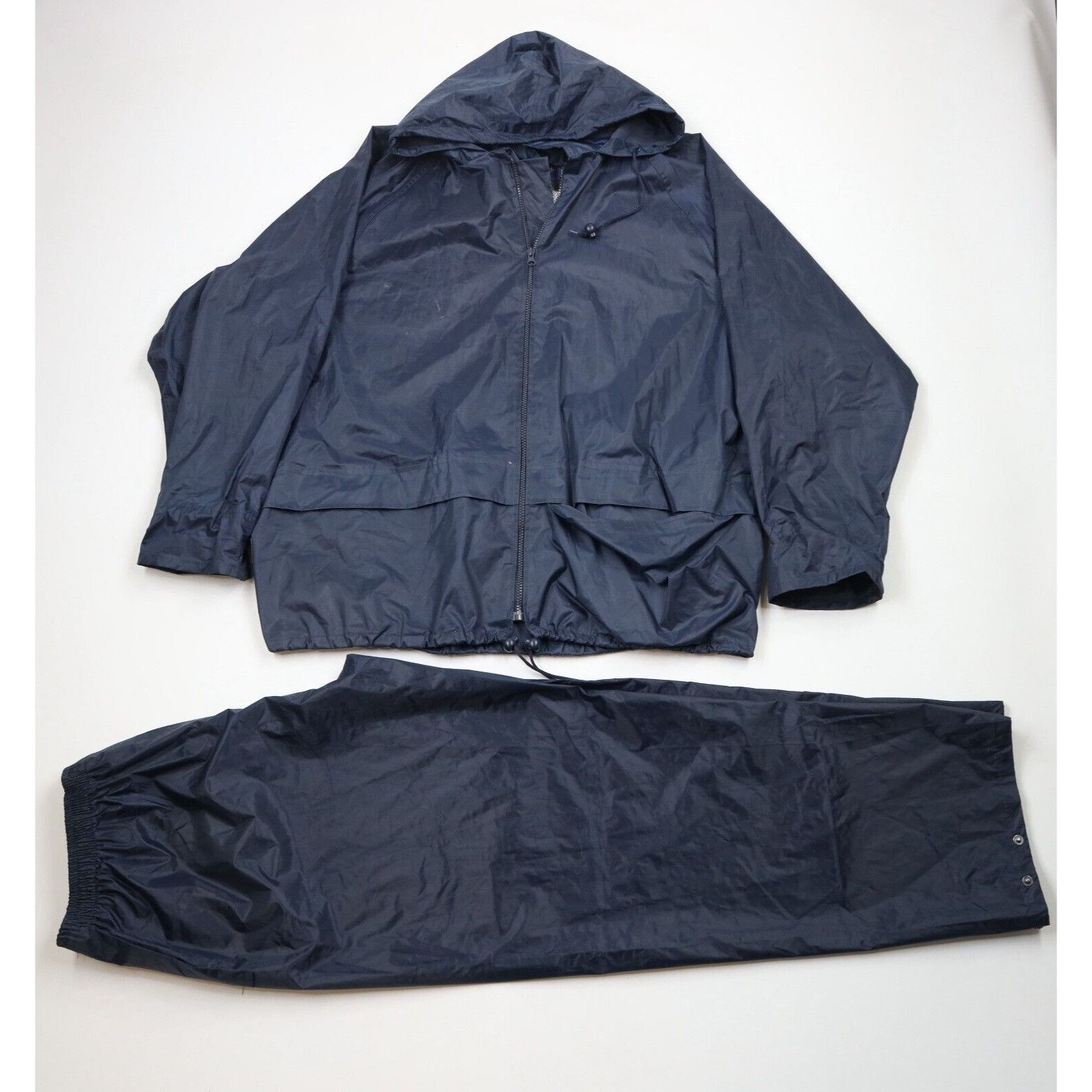 Vintage Vintage Streetwear Distressed 2 Piece Waterproof Rain Suit Size US L / EU 52-54 / 3 - 1 Thumbnail