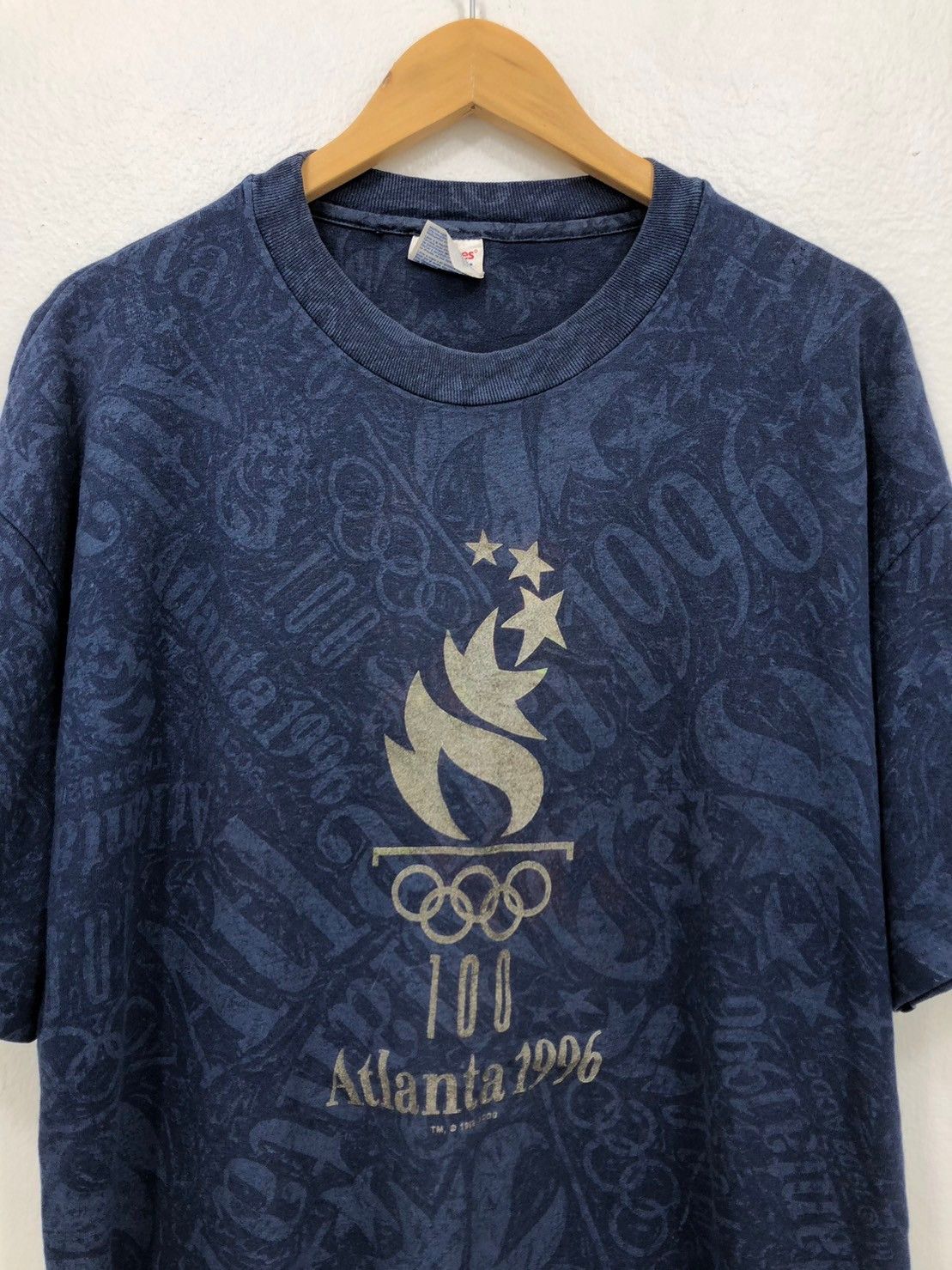 Vintage Vintage 1992's Olympic Atlanta 1996 shirt Over Print wts01 Size US XL / EU 56 / 4 - 1 Thumbnail