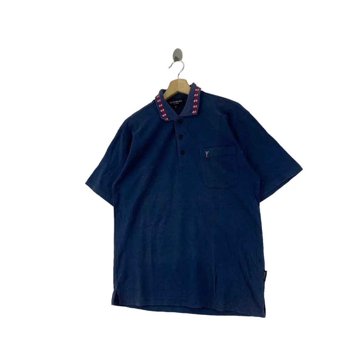 Yves Saint Laurent Vintage YSL YVES SAINT LAURENT Paris Polo Tee Shirt Size US M / EU 48-50 / 2 - 2 Thumbnail