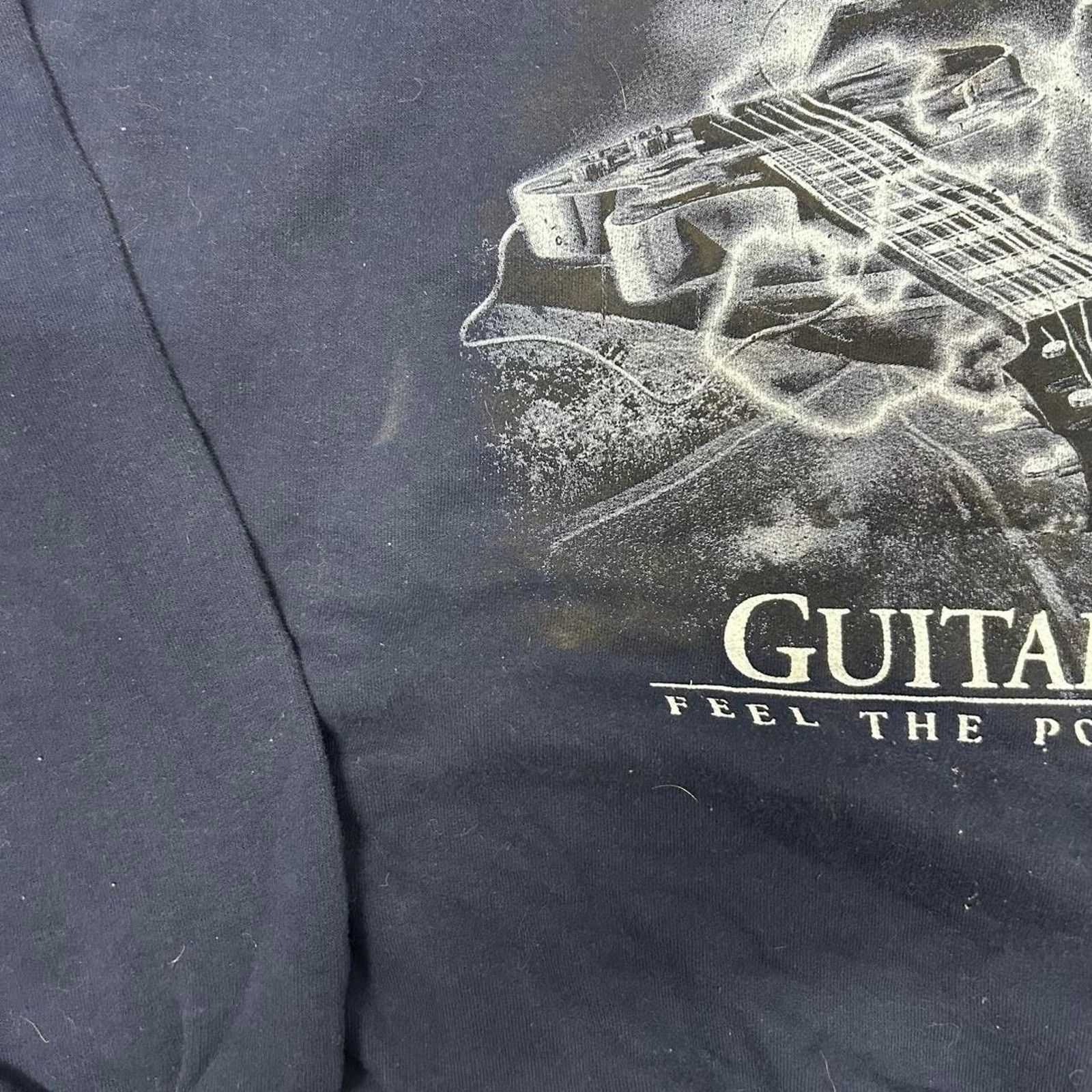 Other Navy vintage American Guitar graphic sweatshirt Size US XL / EU 56 / 4 - 3 Thumbnail