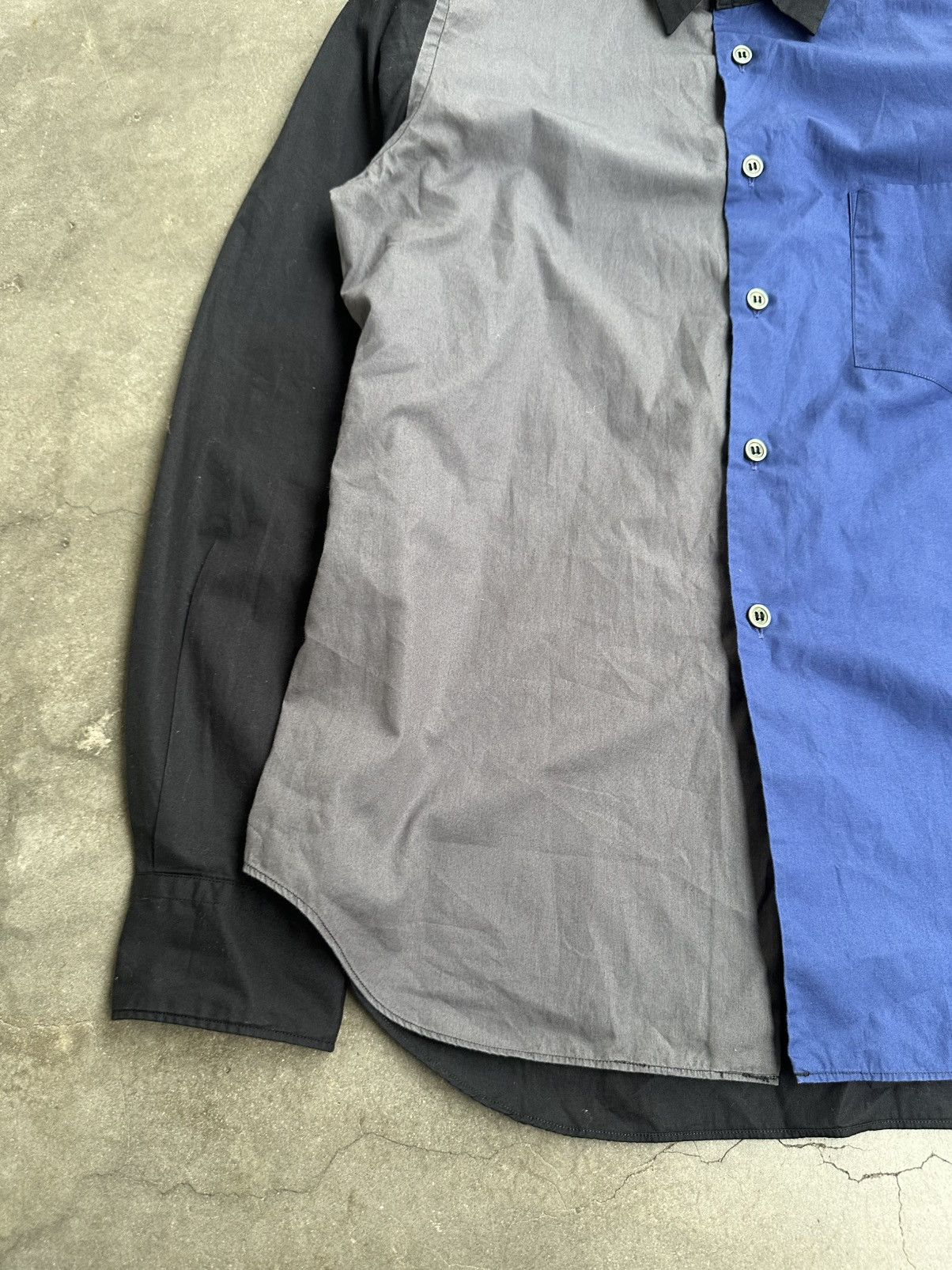 Comme des Garcons Black AW2020 Comme des Garcons Black 3 Block Button Up Shirt Size US M / EU 48-50 / 2 - 6 Thumbnail