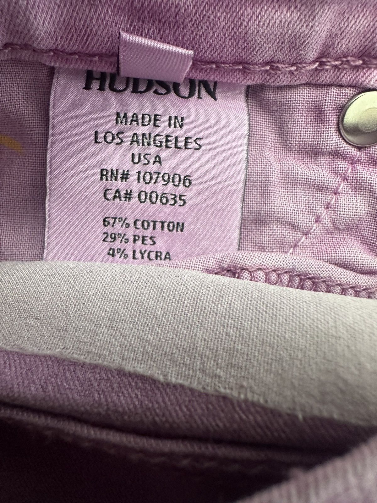Hudson Hudson woman’s jeans purple cotton skinny Size 29" - 10 Thumbnail
