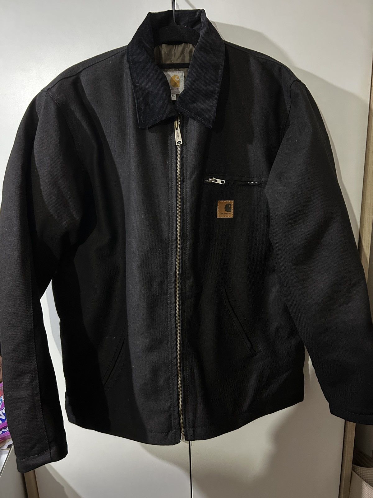 image of Reworked Carhartt Harrington Jacket in Black, Men's (Size XL)