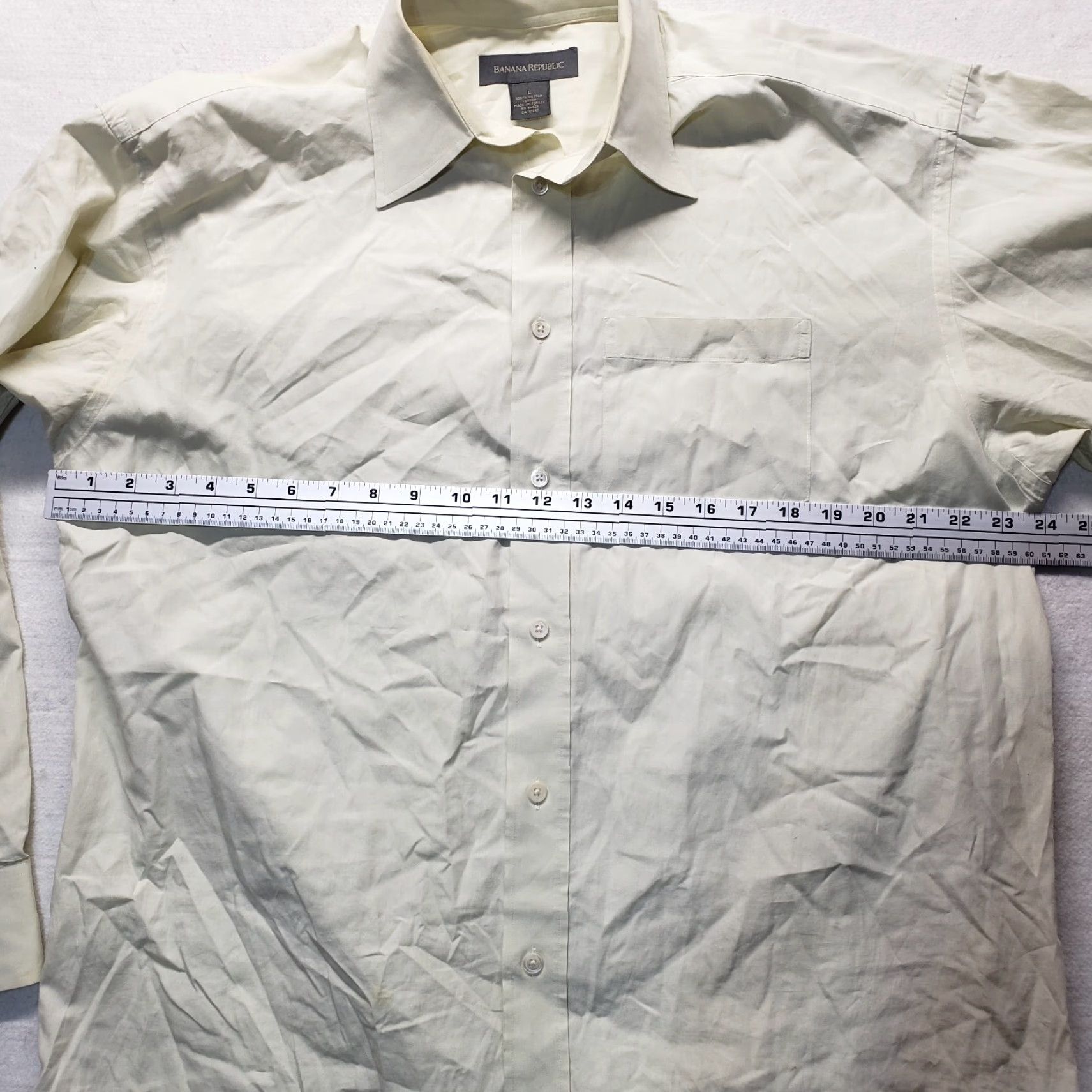 Banana Republic BANANA REPUBLIC Shirt Men L Green Cotton Button-Up Long Sleeve Adult Large Regular Fit 100% Cotton Classic Button-Down Shirt Size US L / EU 52-54 / 3 - 4 Thumbnail