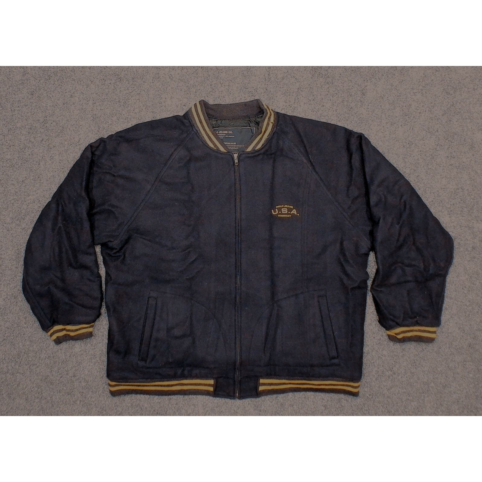 Ralph Lauren Ralph Lauren 90s USA Patch Oversized Wool Varsity Jacket Size US XXL / EU 58 / 5 - 3 Thumbnail