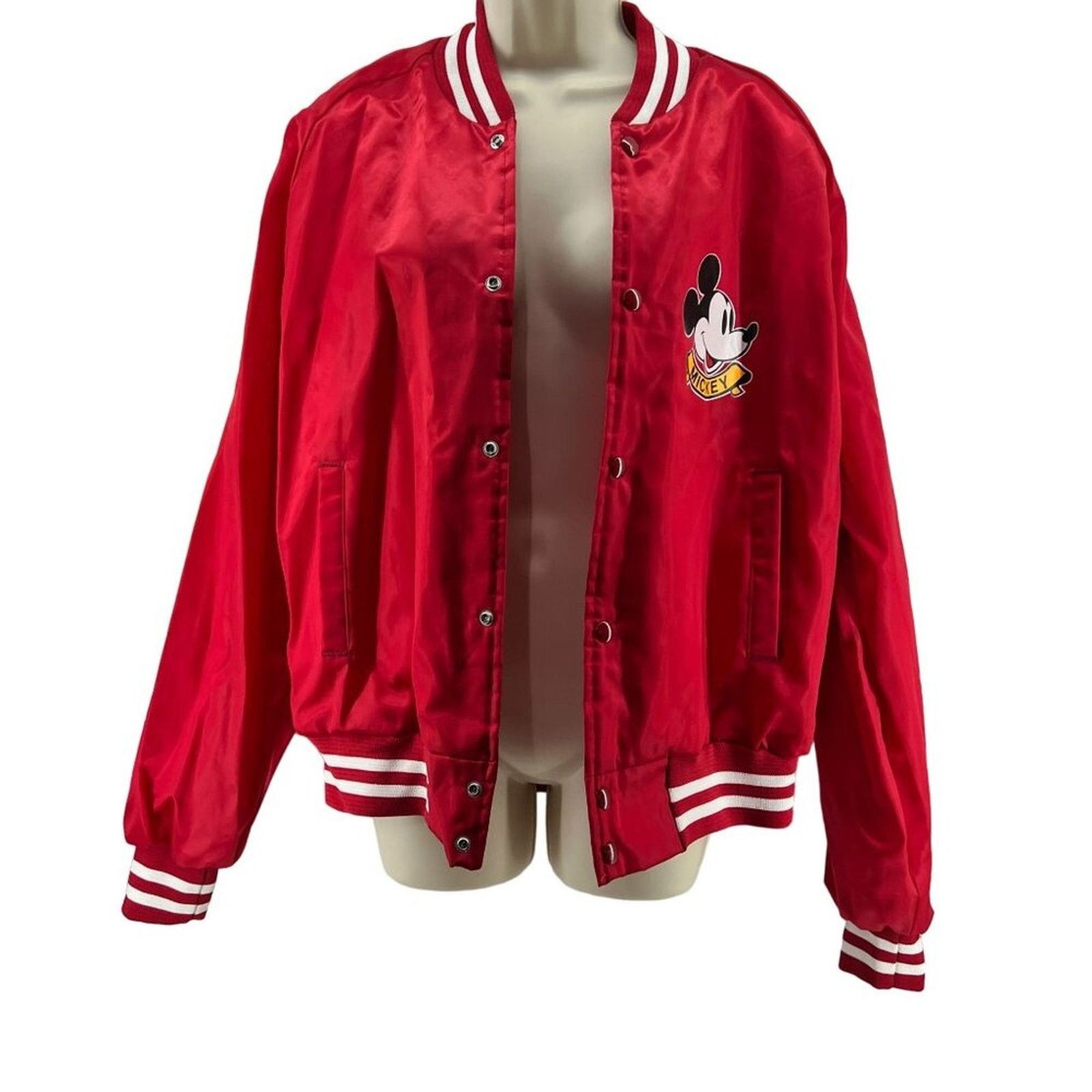 Chalk Line Vintage 90s Disney Minnie Mickey Mouse Satin Jacket Xlarge Size US XL / EU 56 / 4 - 3 Thumbnail